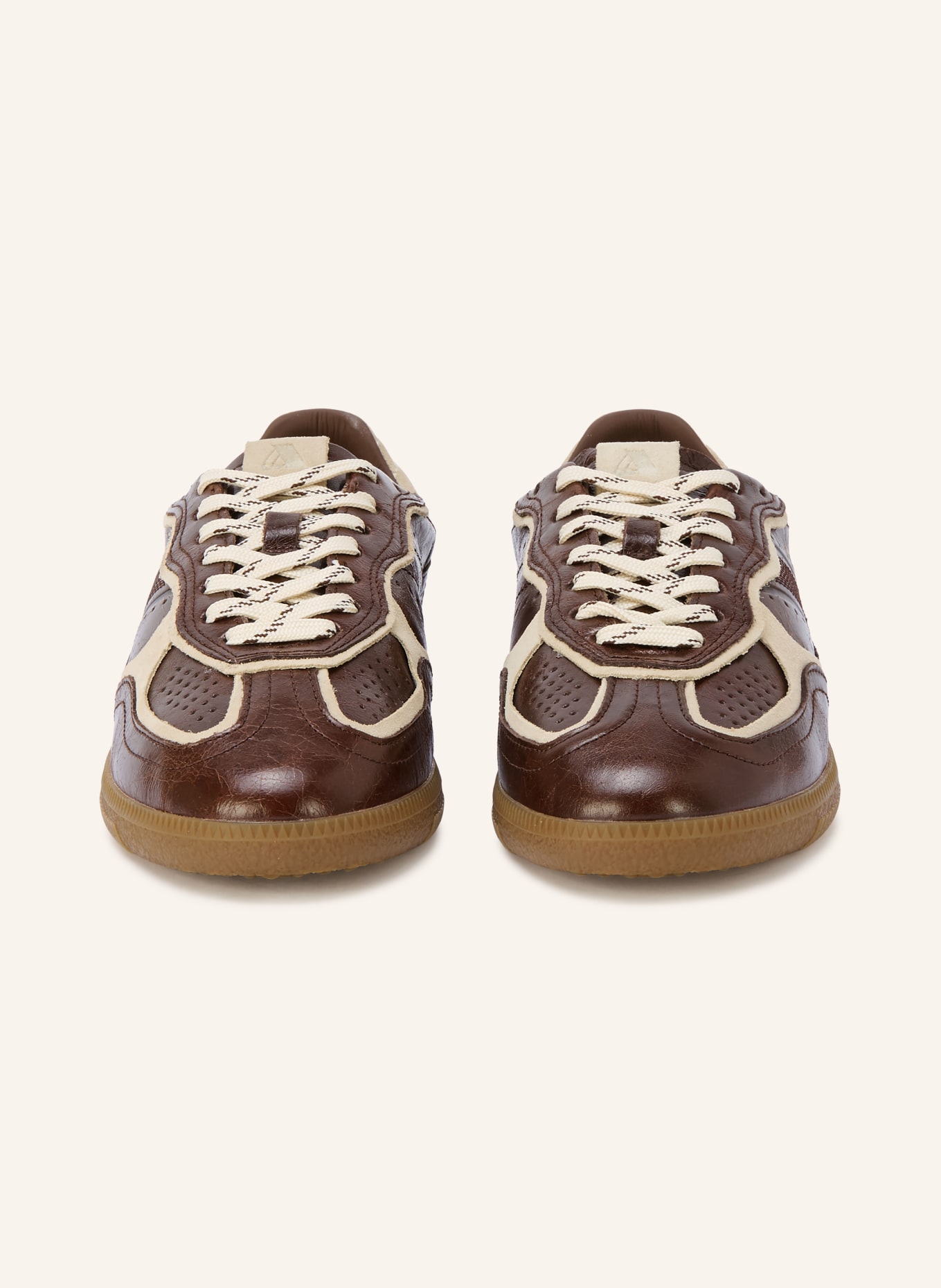 ALOHAS Sneakersy TB 490: CIEMNOBRĄZOWY / KREMOWY