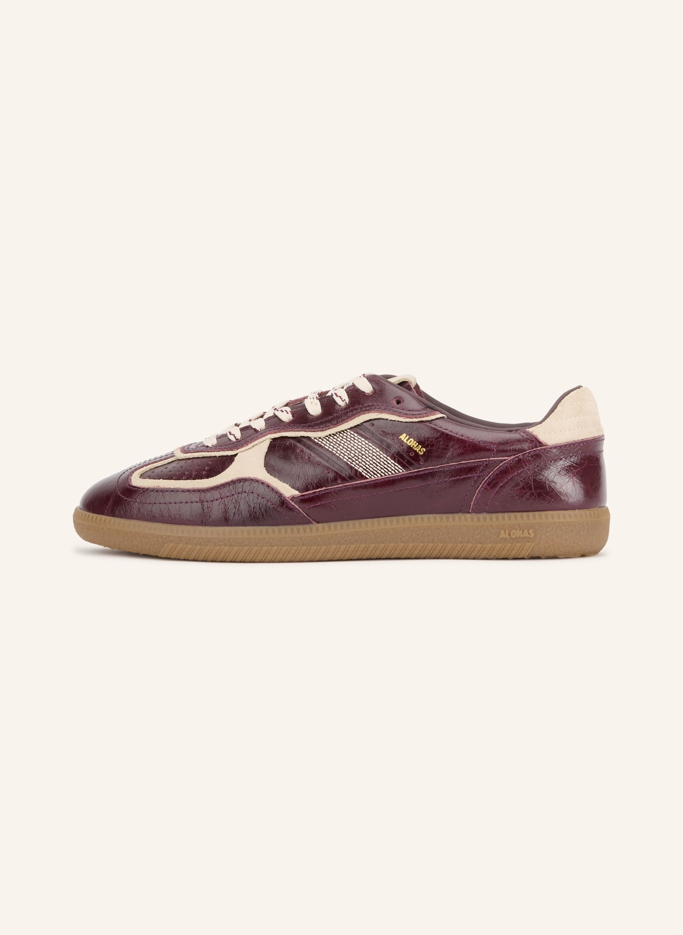 ALOHAS Sneakersy TB 490: CIEMNOCZERWONY / KREMOWY
