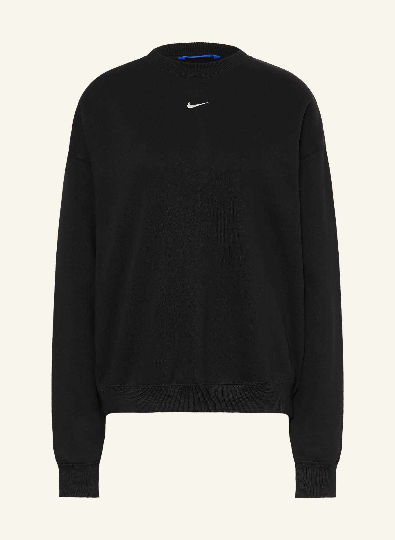 Nike Oversized Sweatshirt STUDIO FLEECE: BLACK / WHITE