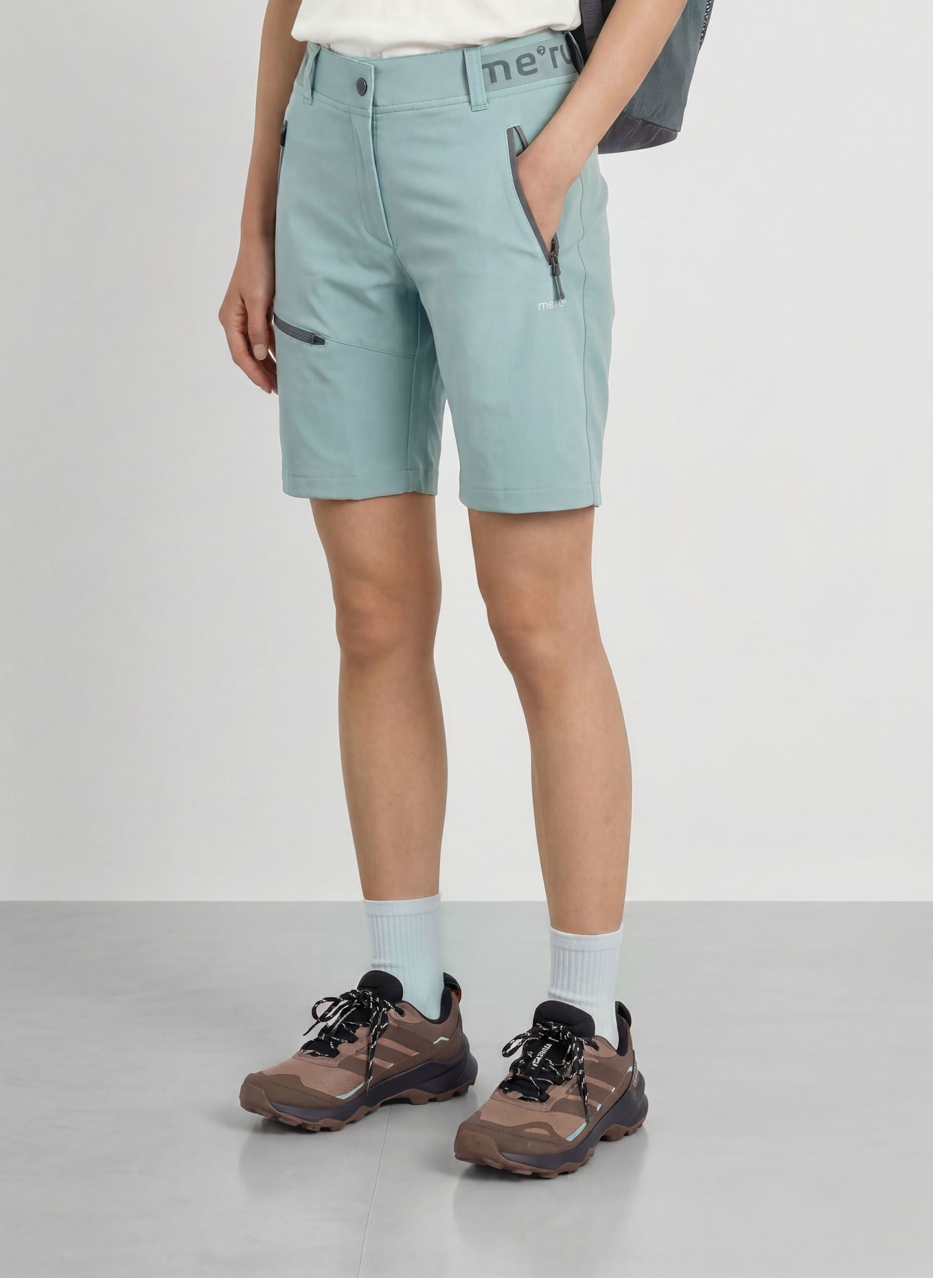 me°ru' Trekkingshorts LAKE LOUISE: BLAUWGRIJS