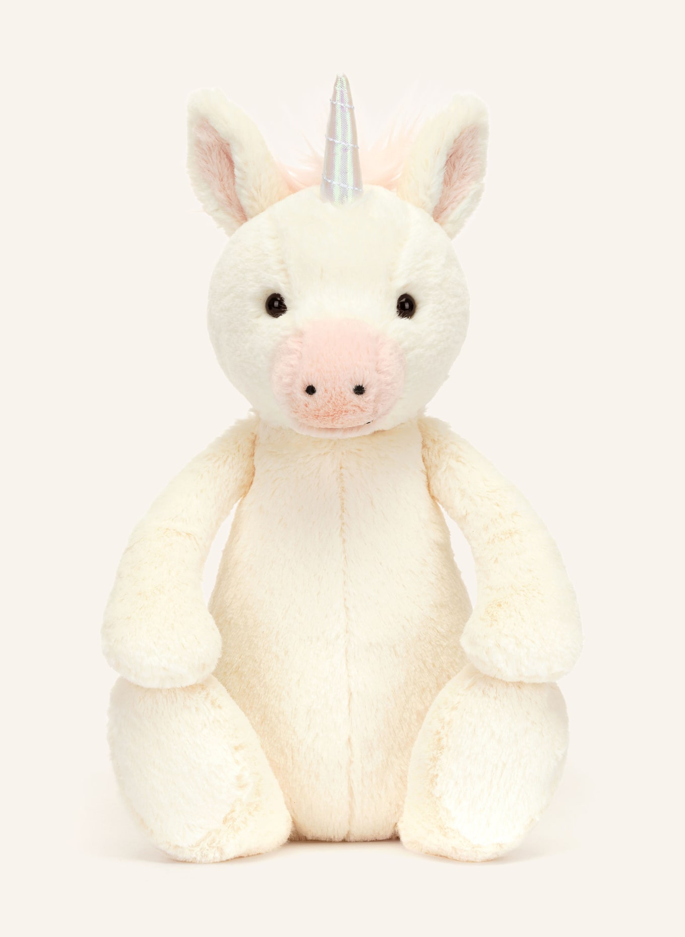 Jellycat Jouet en peluche BASHFUL UNICORN ORIGINAL: CRÈME / ROSE CLAIR