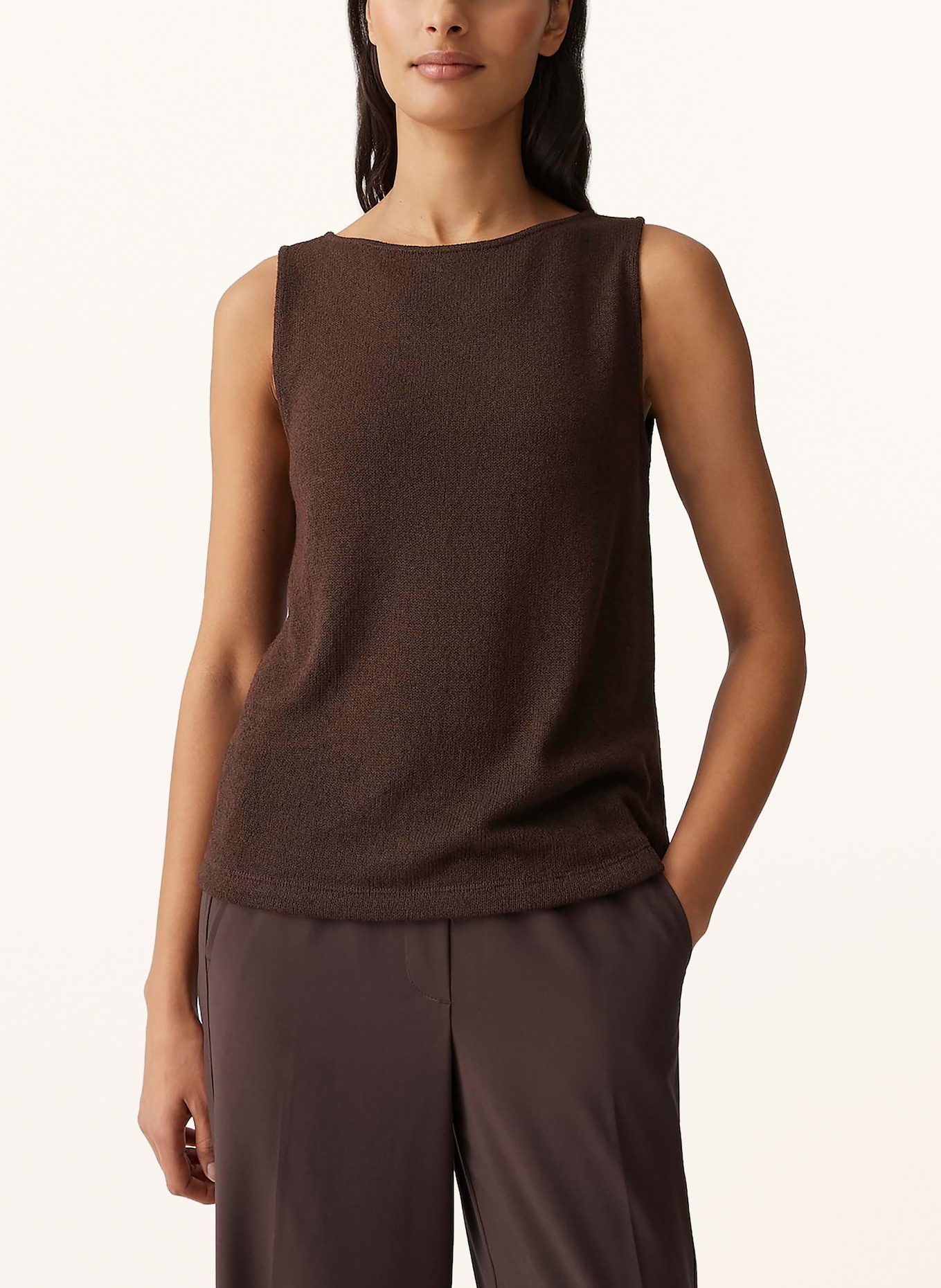 OPUS Stricktop ILONKI: DUNKELBRAUN