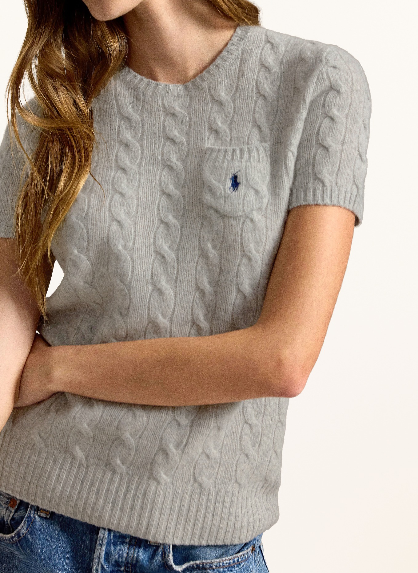 POLO RALPH LAUREN Strickshirt: GRAU