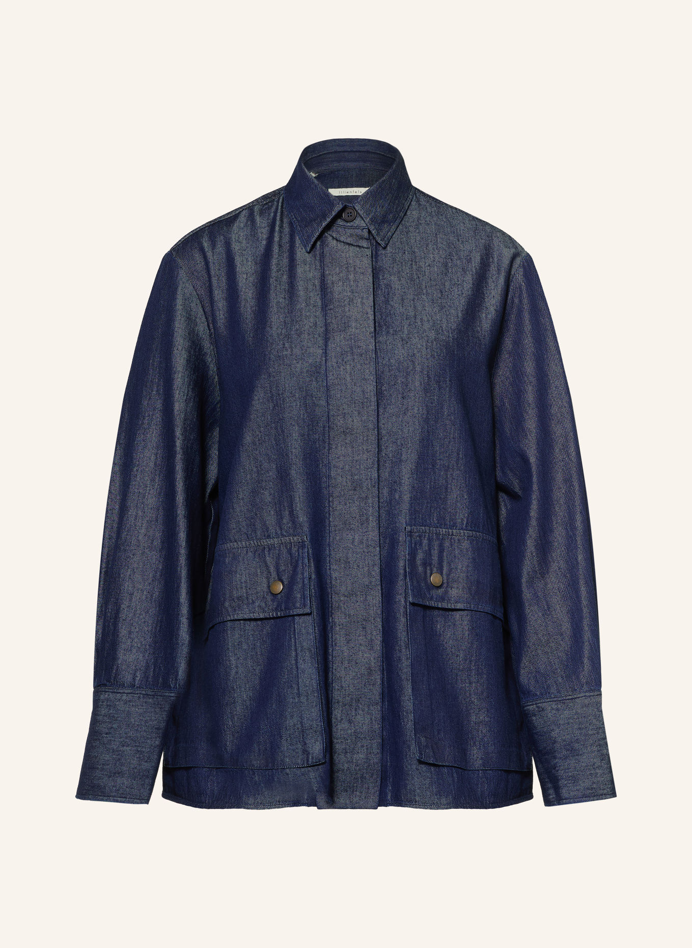 lilienfels Chemisier effet denim: BLEU FONCÉ