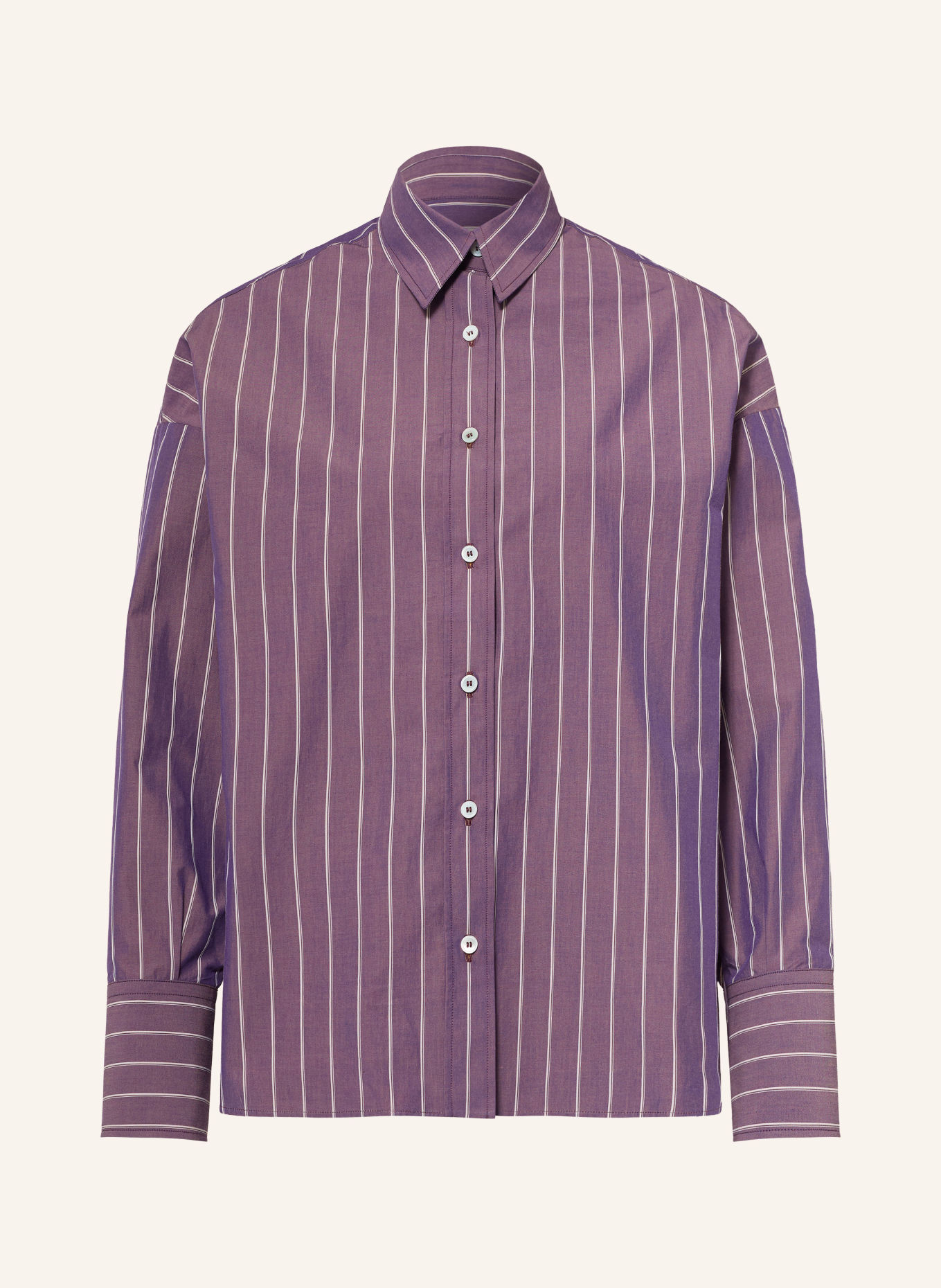 lilienfels Shirt blouse: PURPLE / ECRU