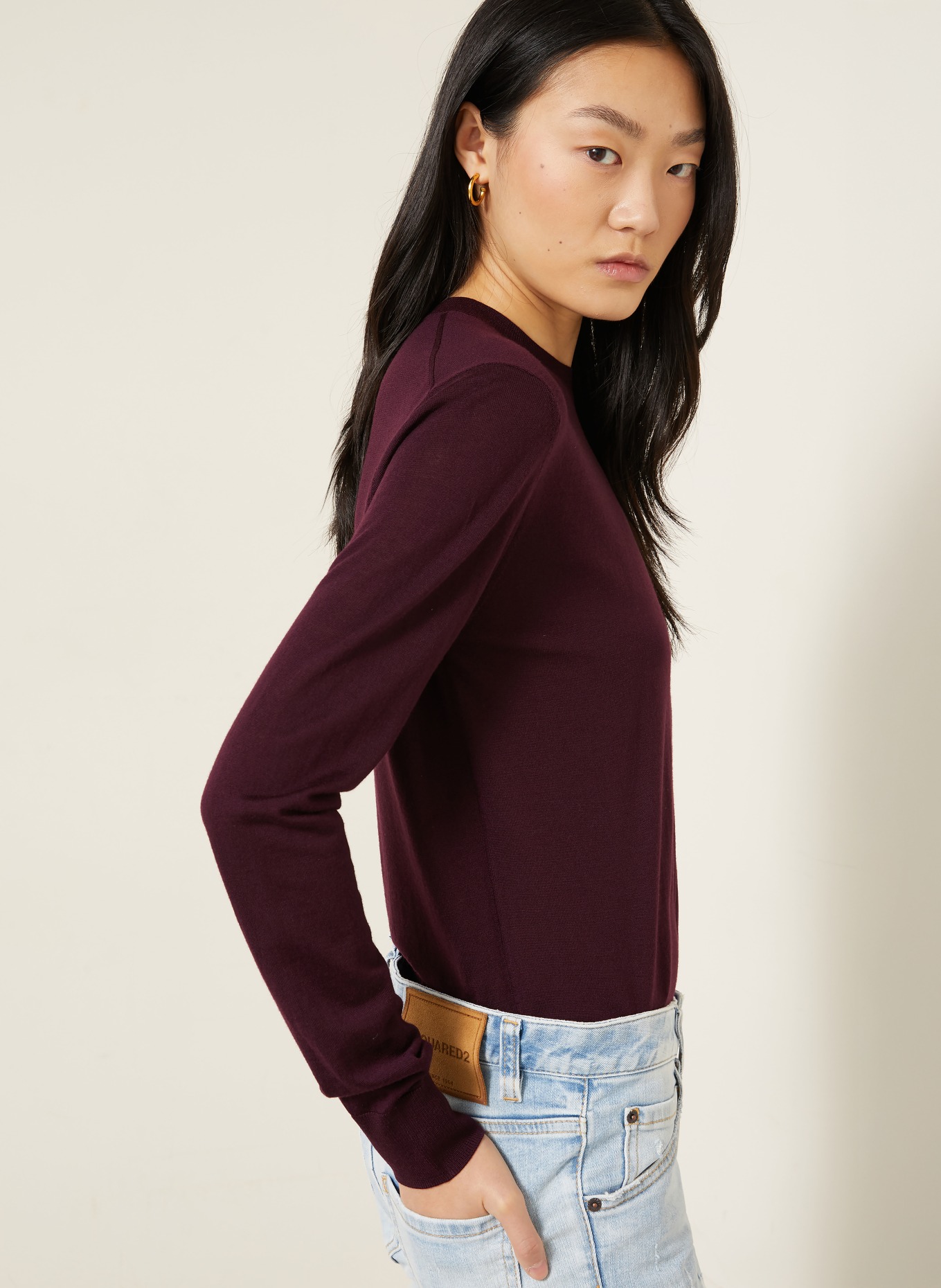 DSQUARED2 Tröjor: MÖRKLILA