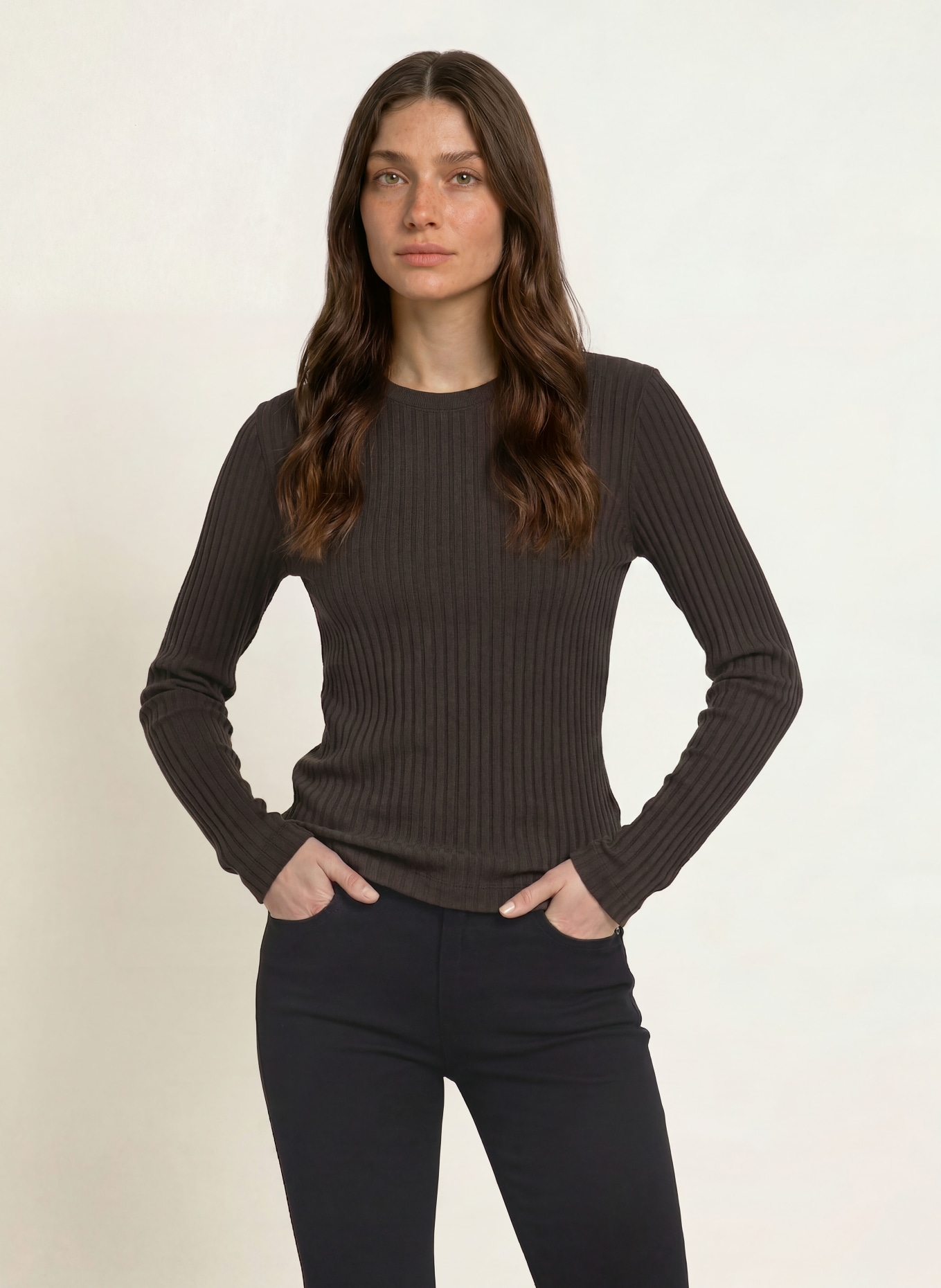 lilienfels Longsleeve: DUNKELBRAUN
