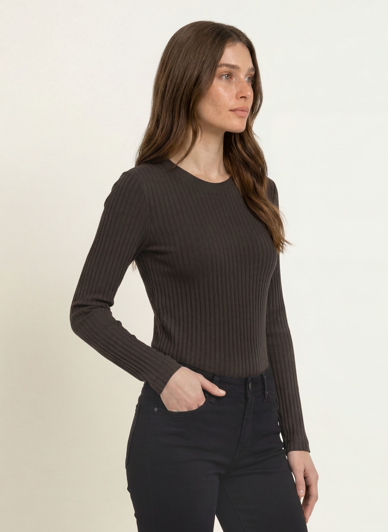 lilienfels Longsleeve: DUNKELBRAUN