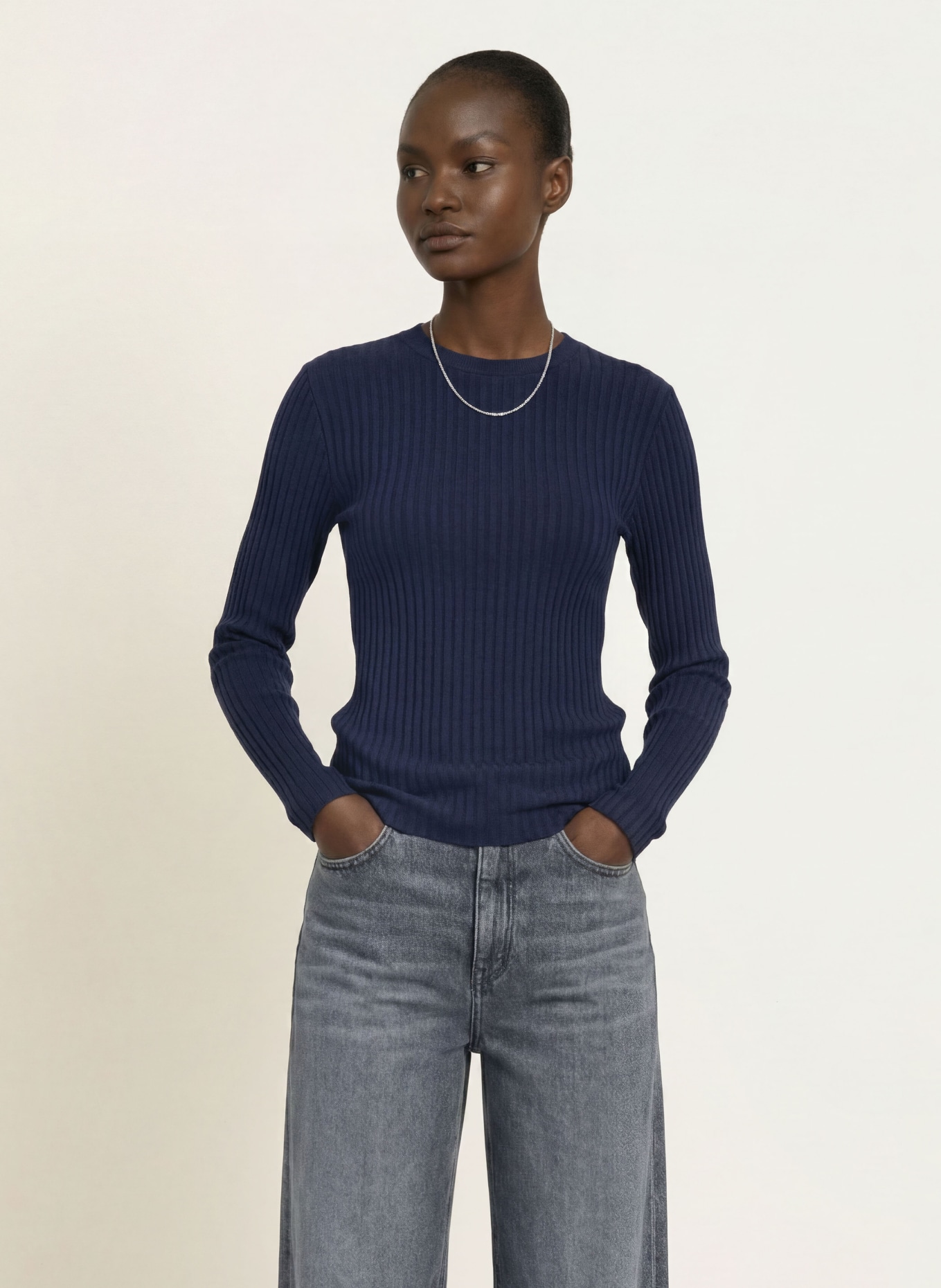 lilienfels Longsleeve: DUNKELBLAU