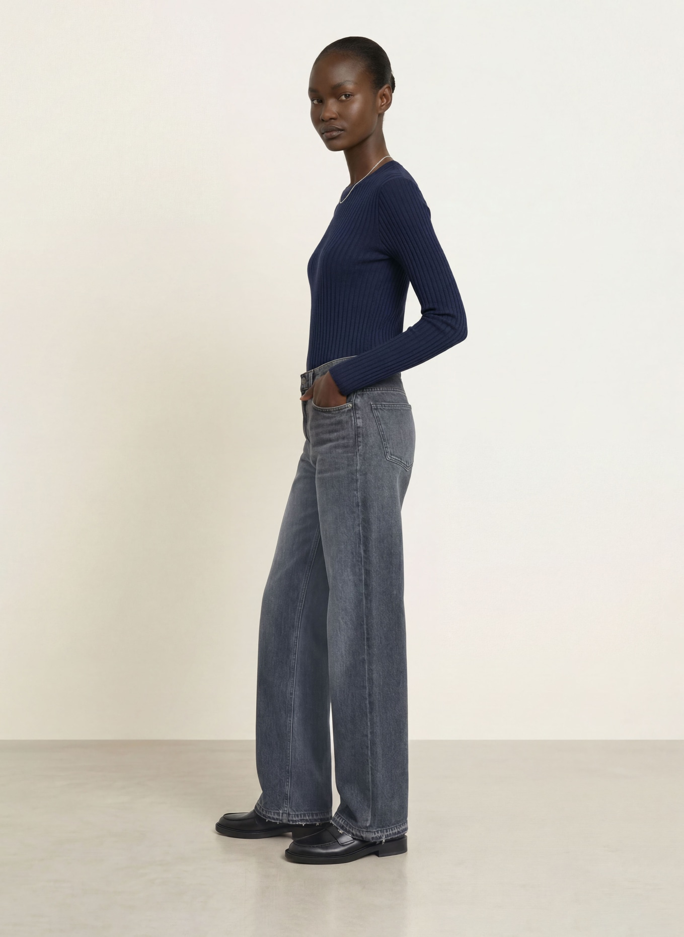 lilienfels Longsleeve: DUNKELBLAU