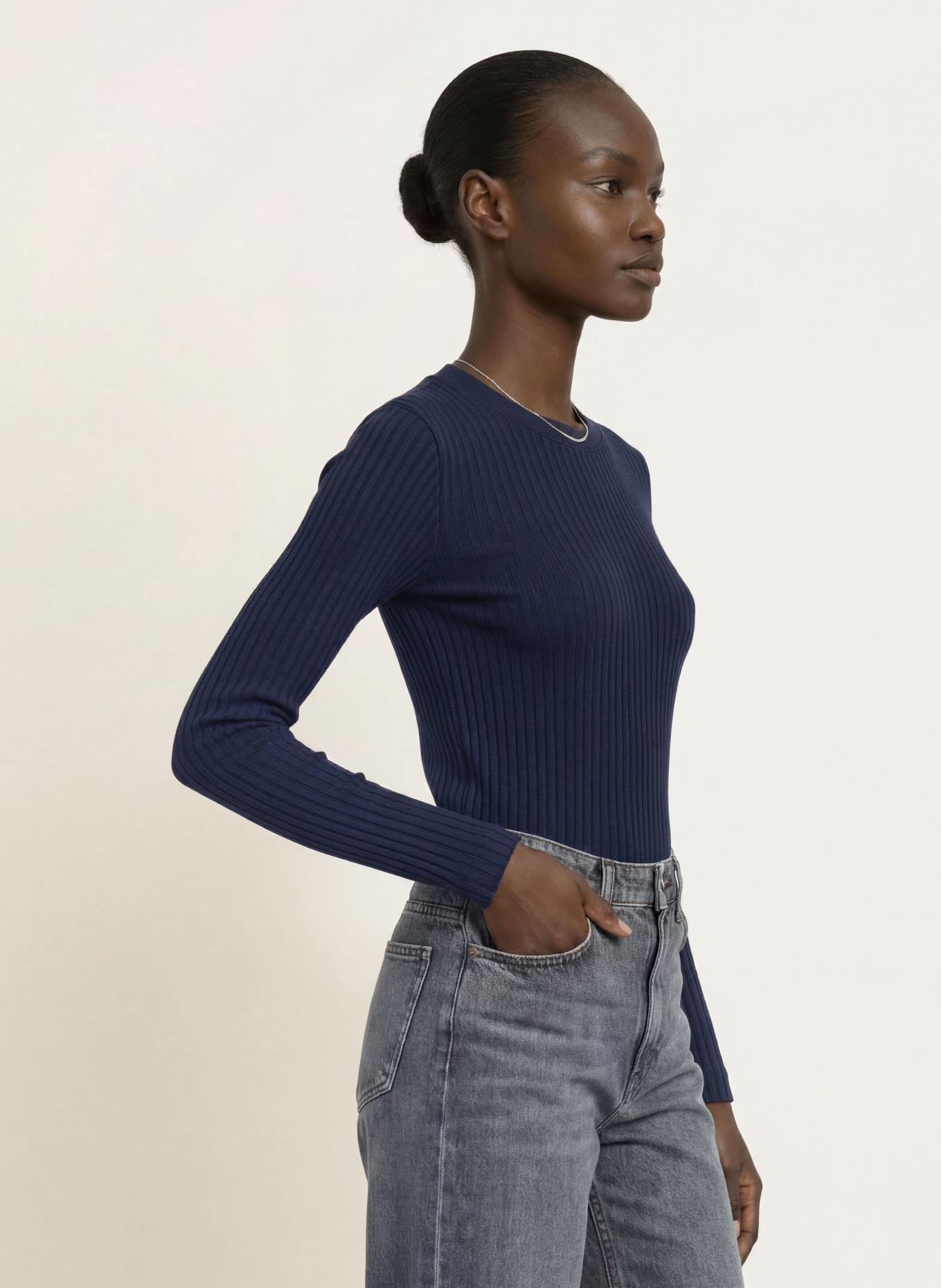 lilienfels Longsleeve: DUNKELBLAU