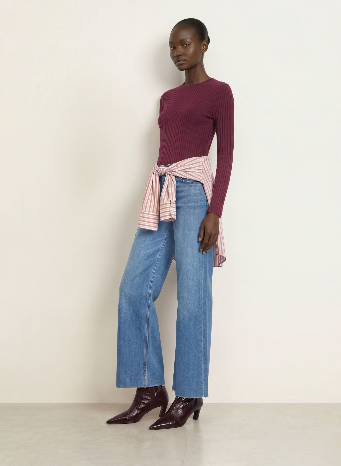 lilienfels Longsleeve: DUNKELLILA