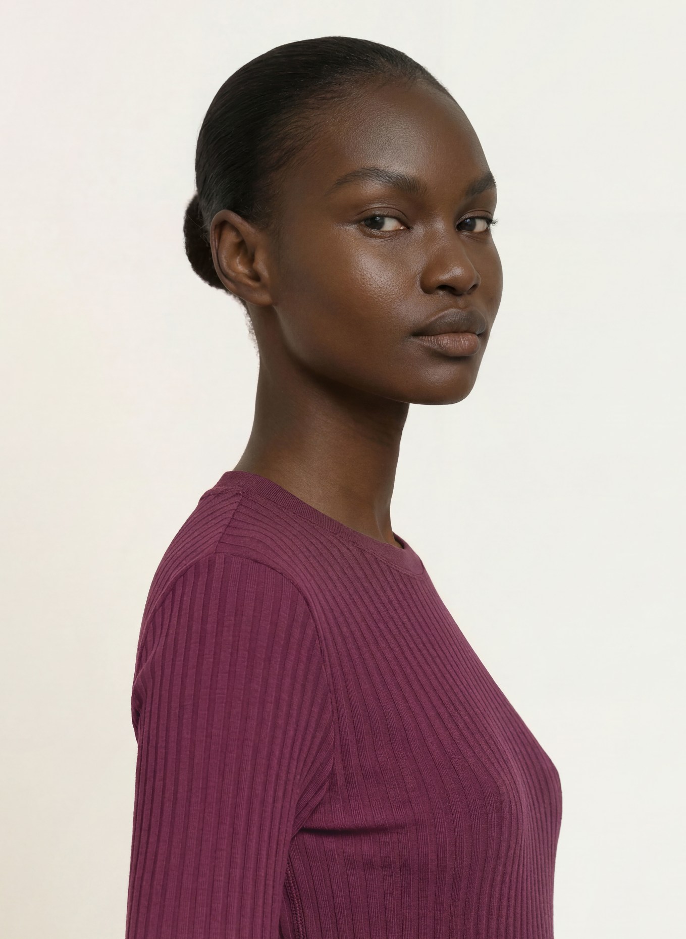 lilienfels Longsleeve: DUNKELLILA