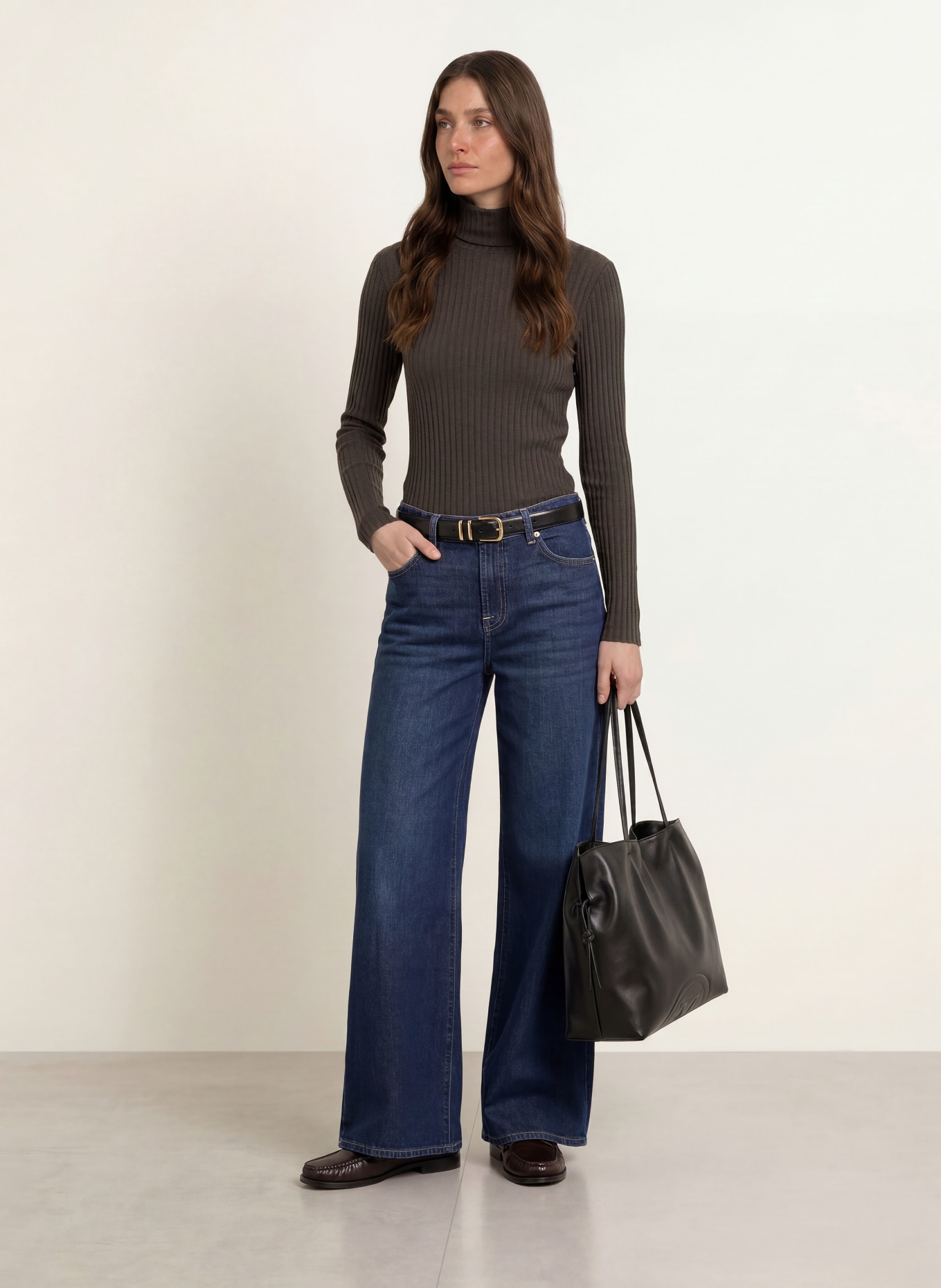 lilienfels Turtleneck top: DARK BROWN