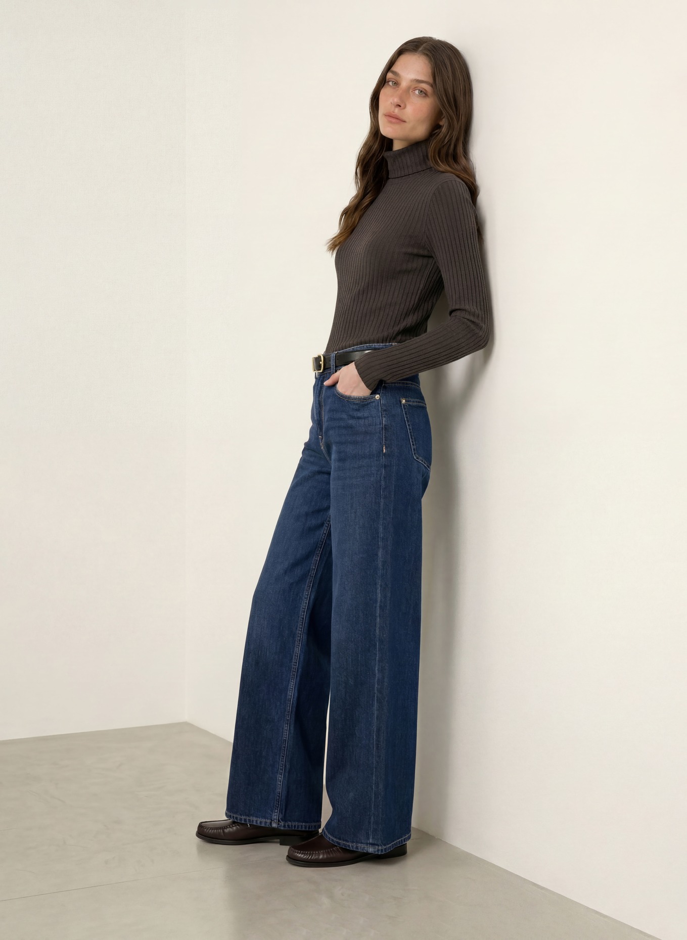 lilienfels Turtleneck top: DARK BROWN