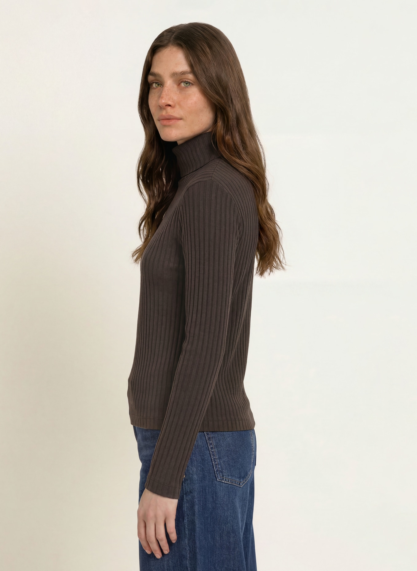 lilienfels Turtleneck top: DARK BROWN