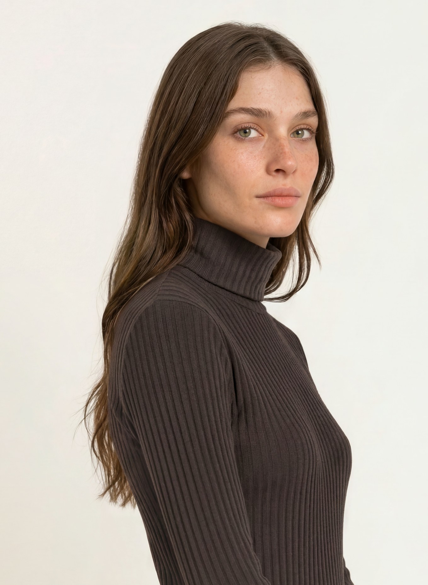 lilienfels Turtleneck top: DARK BROWN