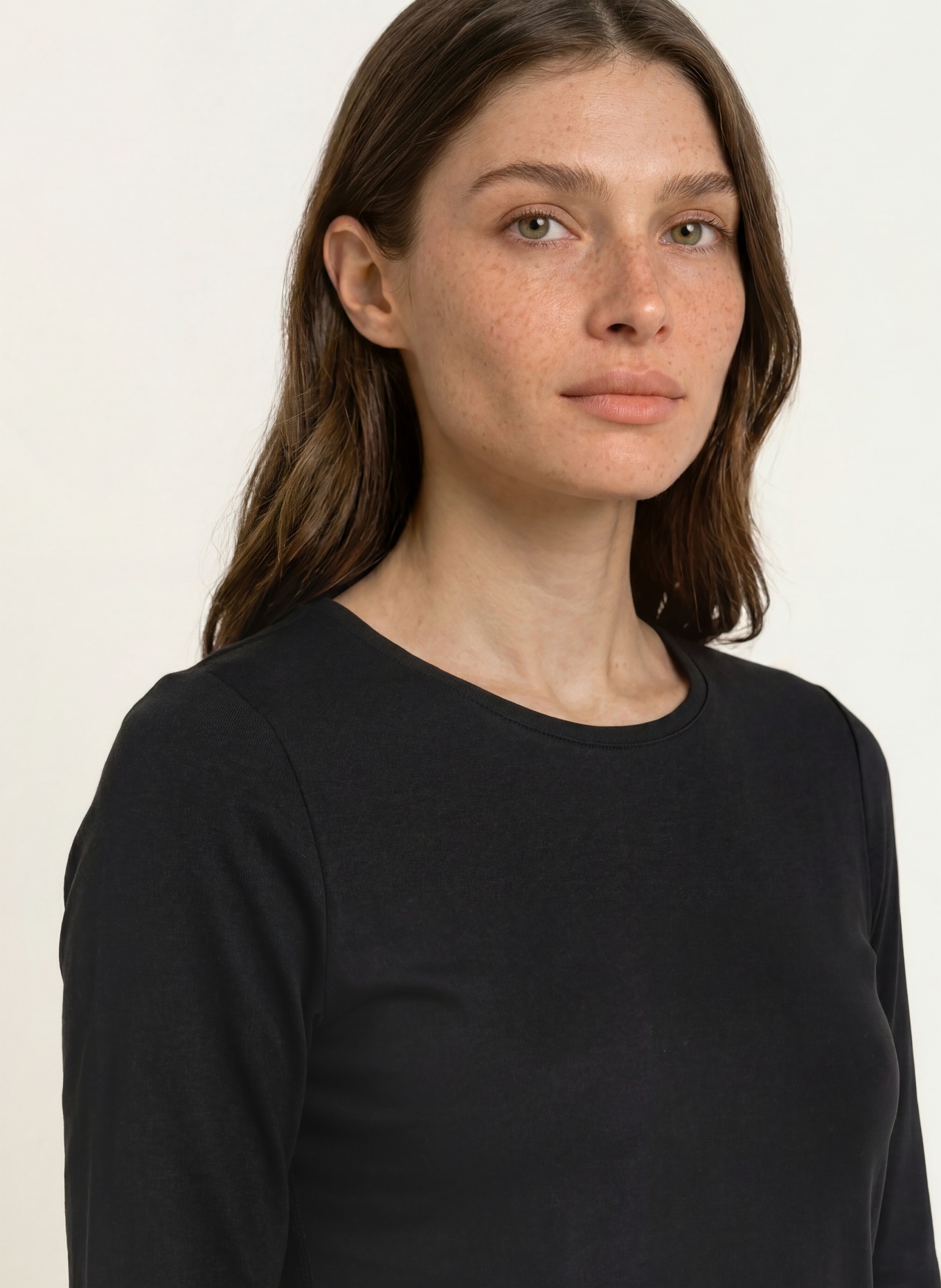 lilienfels Shirt mit 3/4-Arm: SCHWARZ