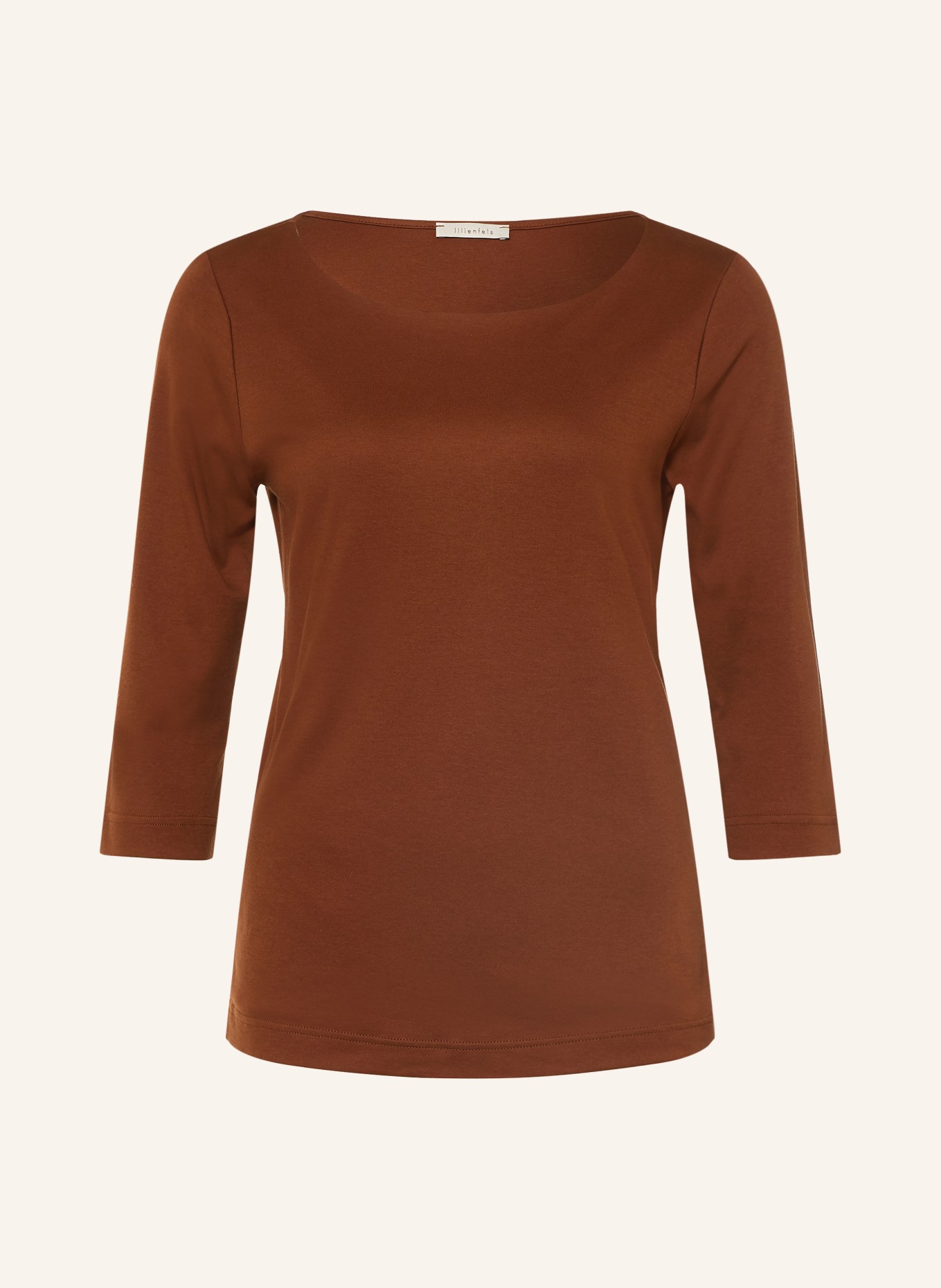 lilienfels Shirt mit 3/4-Arm: BRAUN