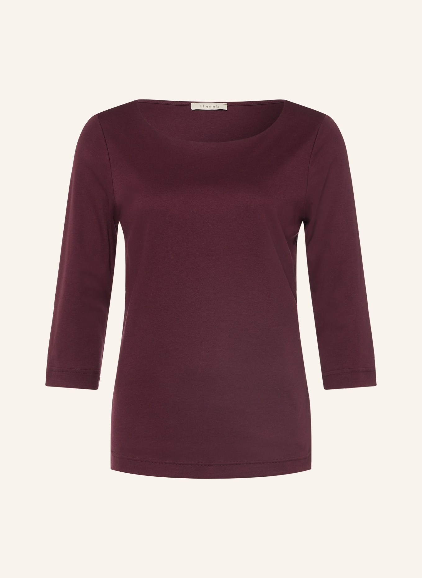 lilienfels Shirt with 3/4 sleeves: DARK RED