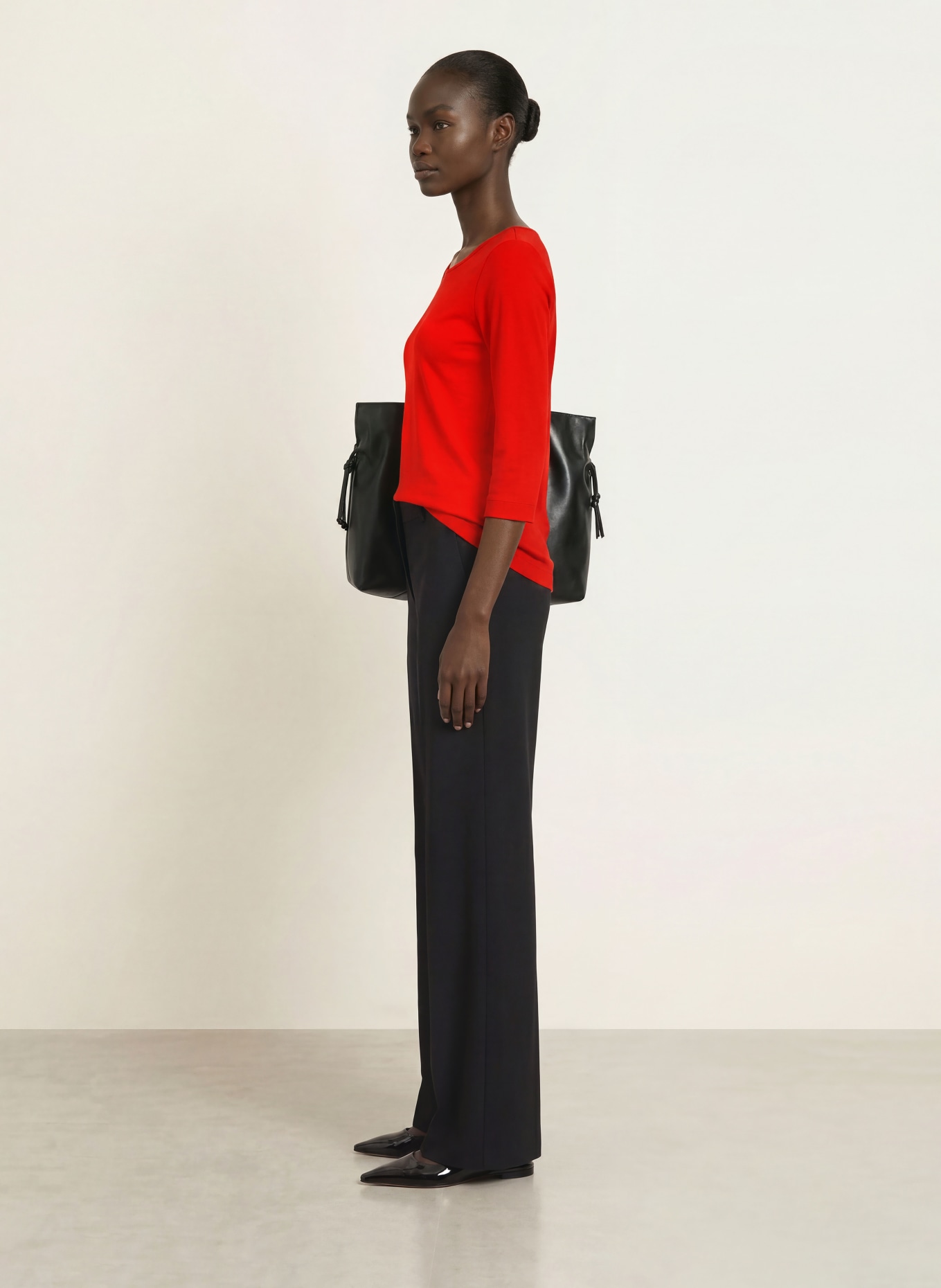 lilienfels Shirt with 3/4 sleeves: RED