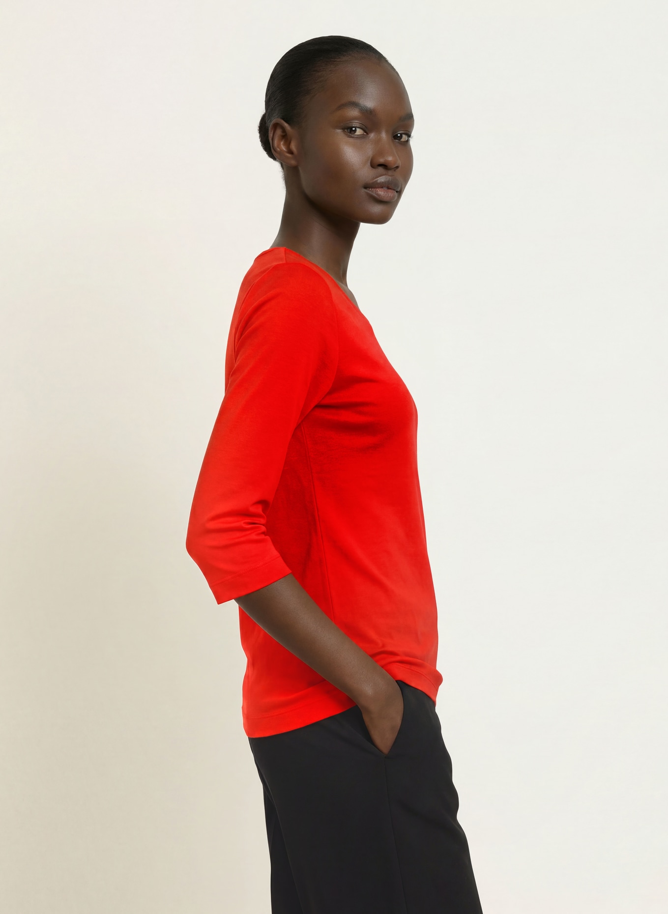 lilienfels Shirt with 3/4 sleeves: RED