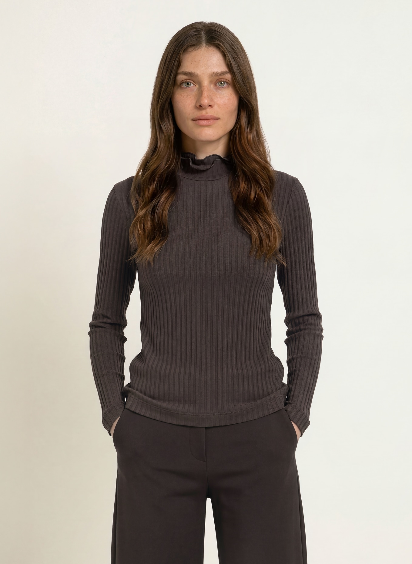 lilienfels Longsleeve: DUNKELBRAUN
