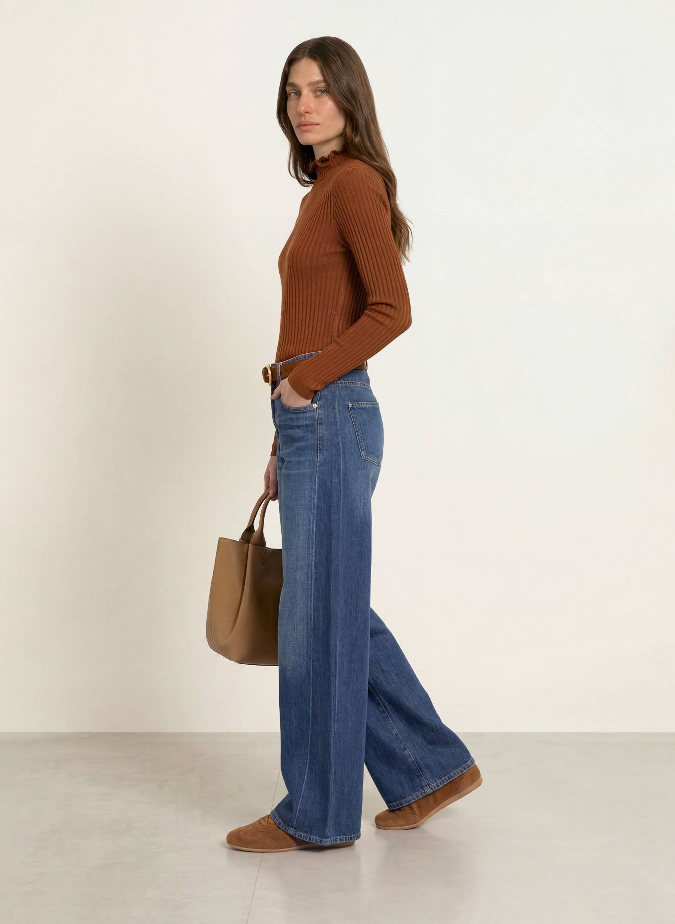 lilienfels Long-sleeve shirt: BROWN