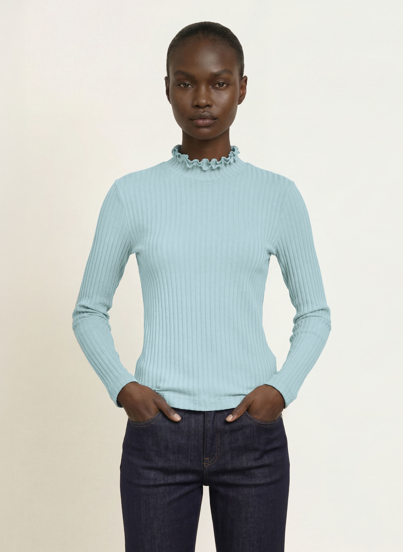 lilienfels Longsleeve: LICHTBLAUW