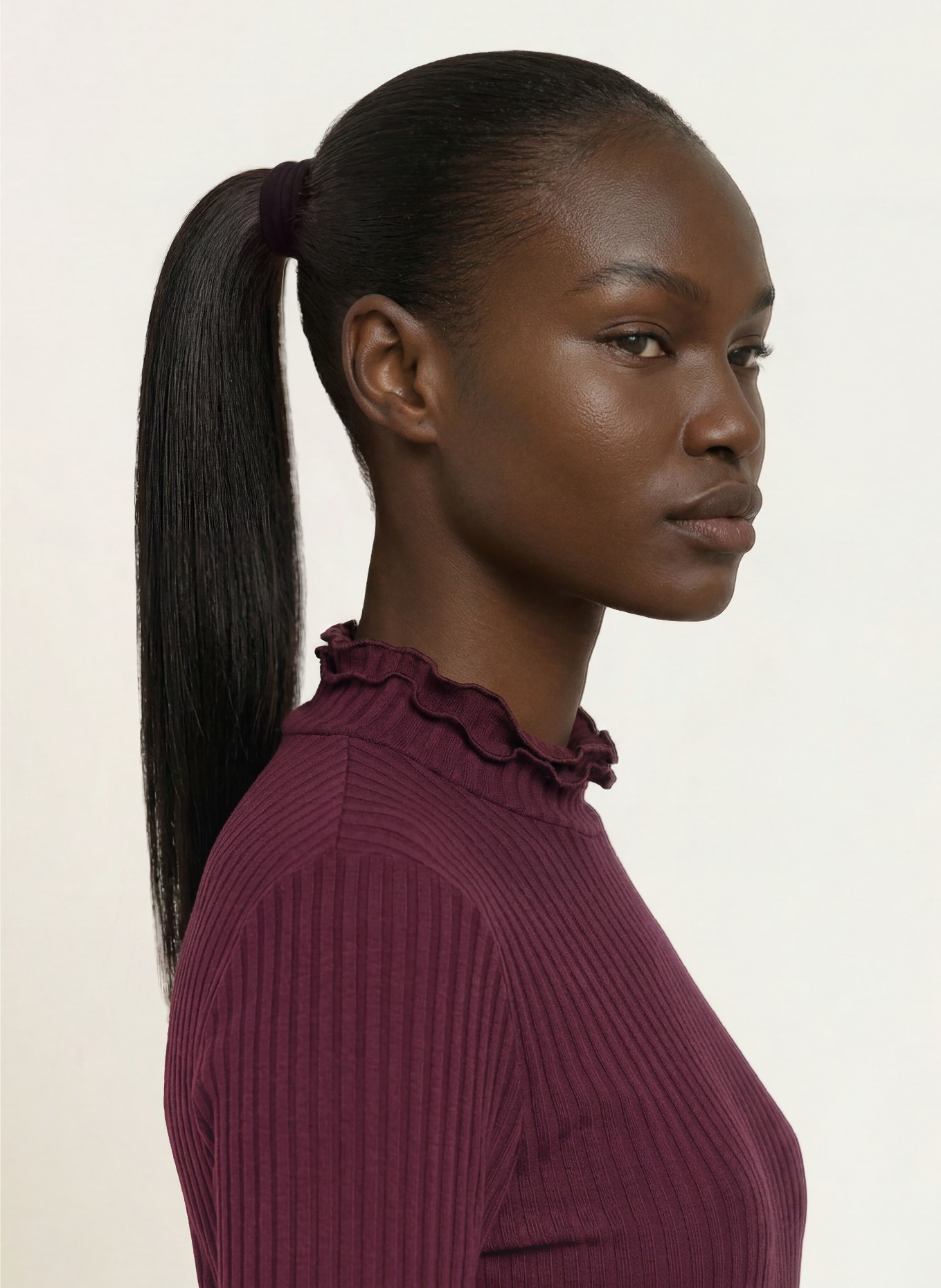 lilienfels Longsleeve: DUNKELLILA