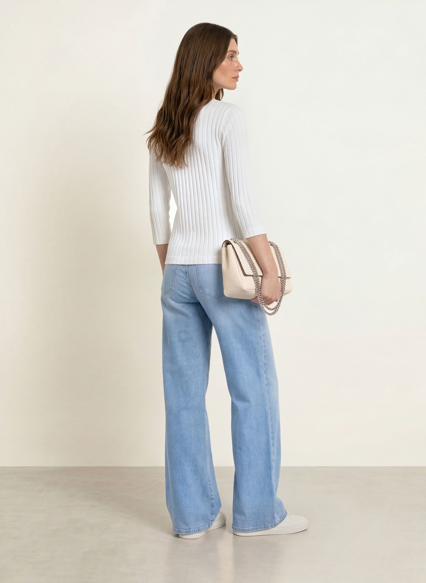 lilienfels Shirt mit 3/4-Arm: WEISS