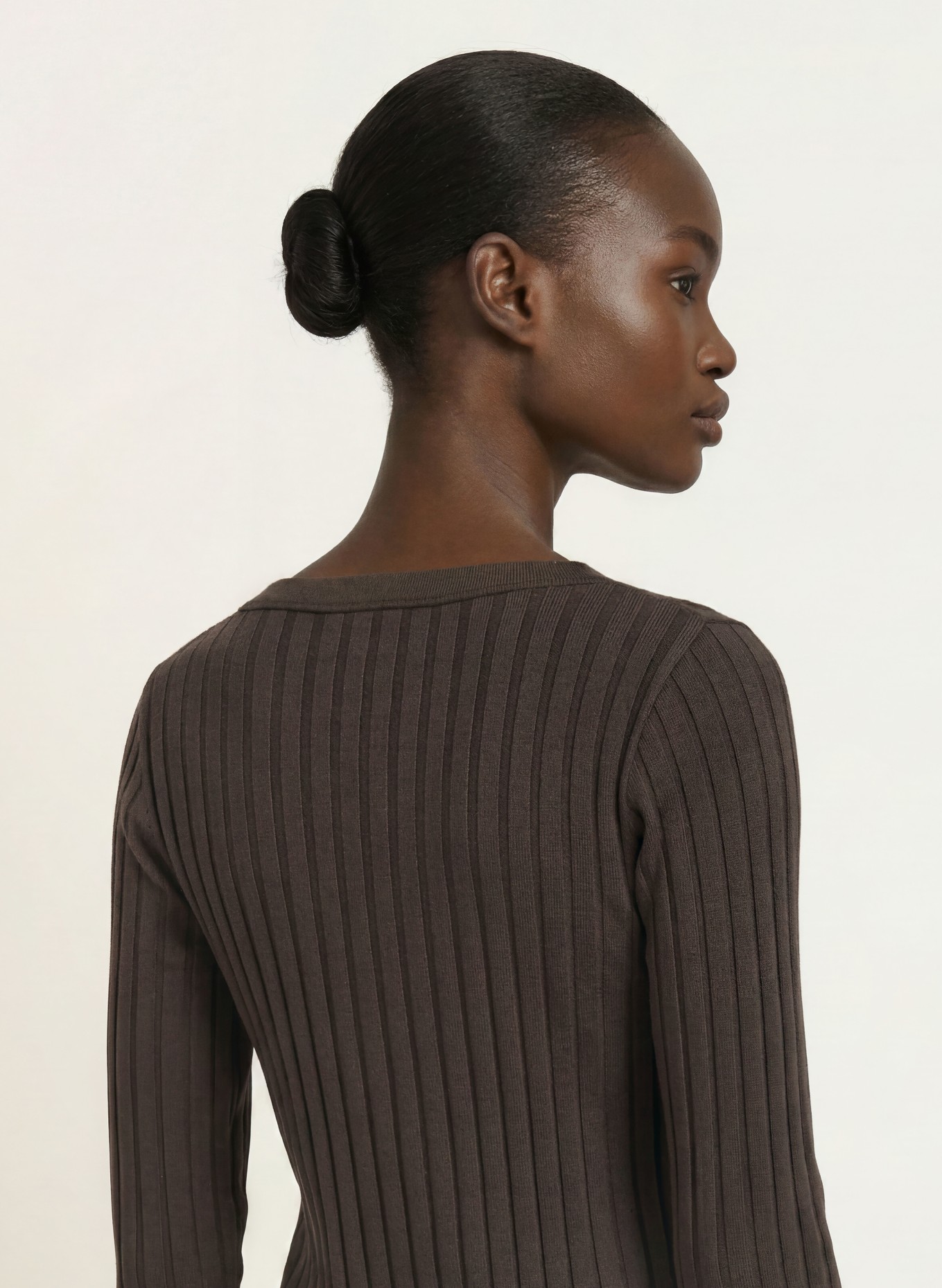 lilienfels Shirt mit 3/4-Arm: DUNKELBRAUN