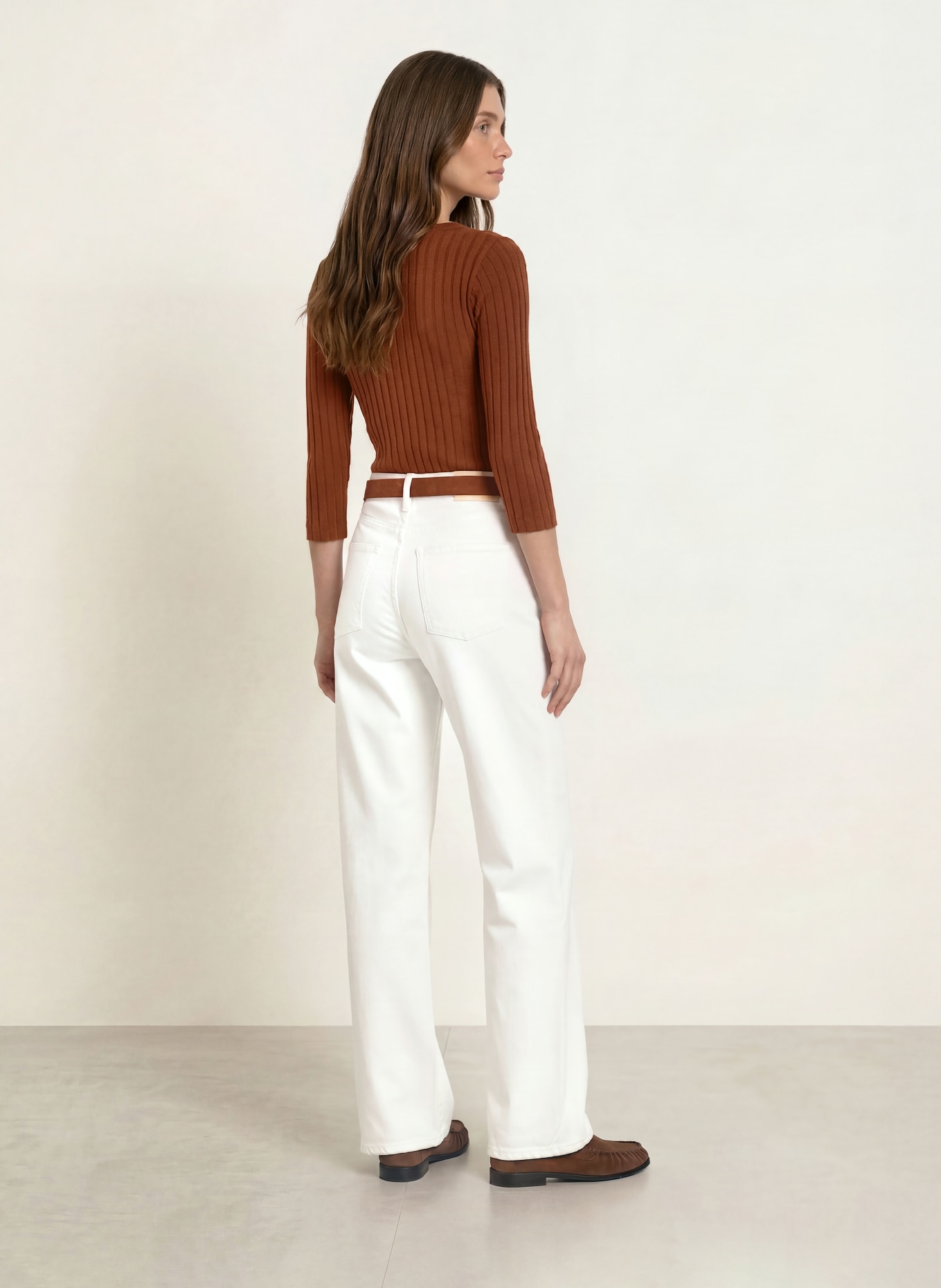 lilienfels Shirt mit 3/4-Arm: BRAUN
