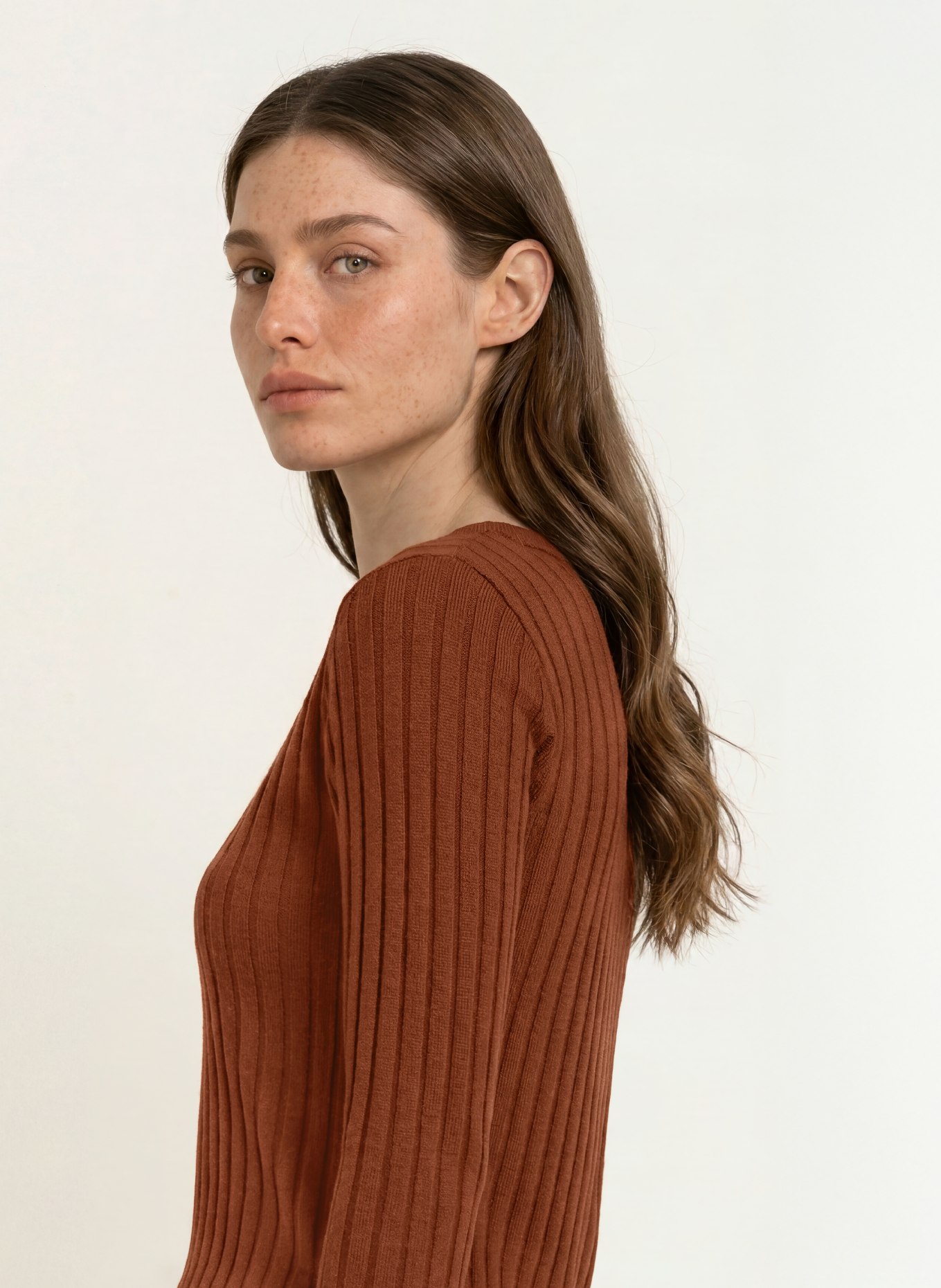 lilienfels Shirt mit 3/4-Arm: BRAUN