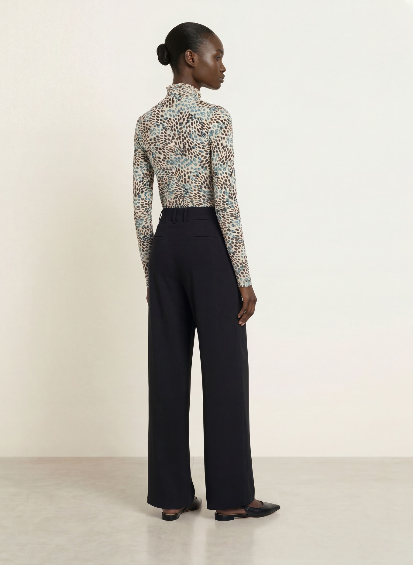 lilienfels Long-sleeve shirt: BEIGE / BLUE / BLACK