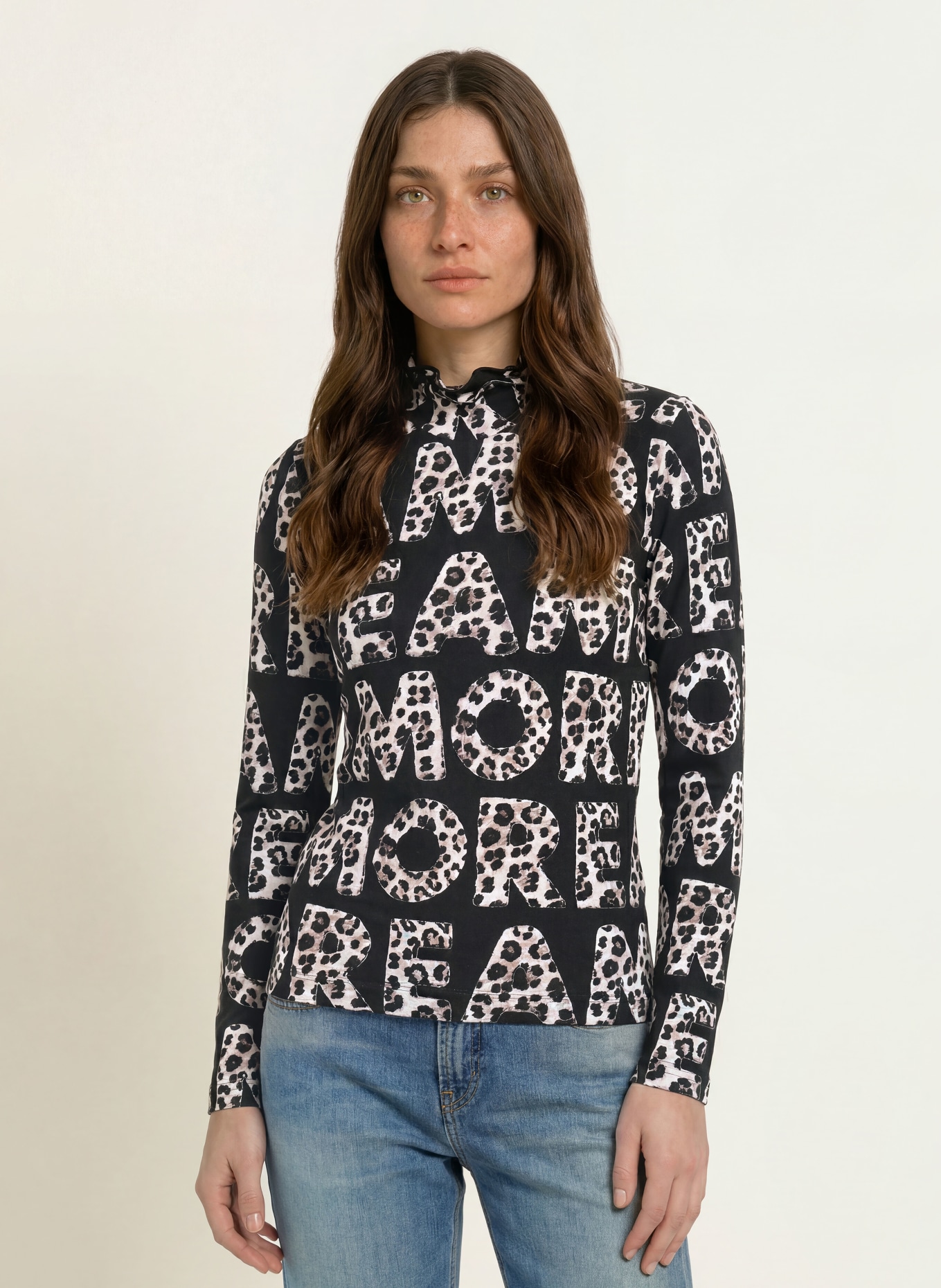 lilienfels Longsleeve: SCHWARZ / ECRU