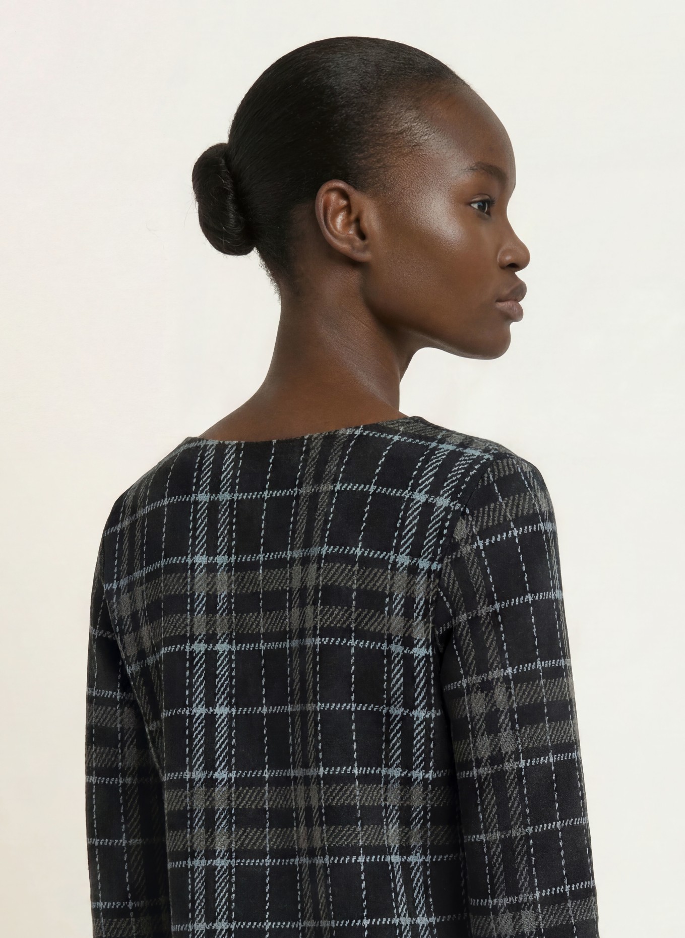 lilienfels Longsleeve: SCHWARZ / GRAU / HELLBLAU