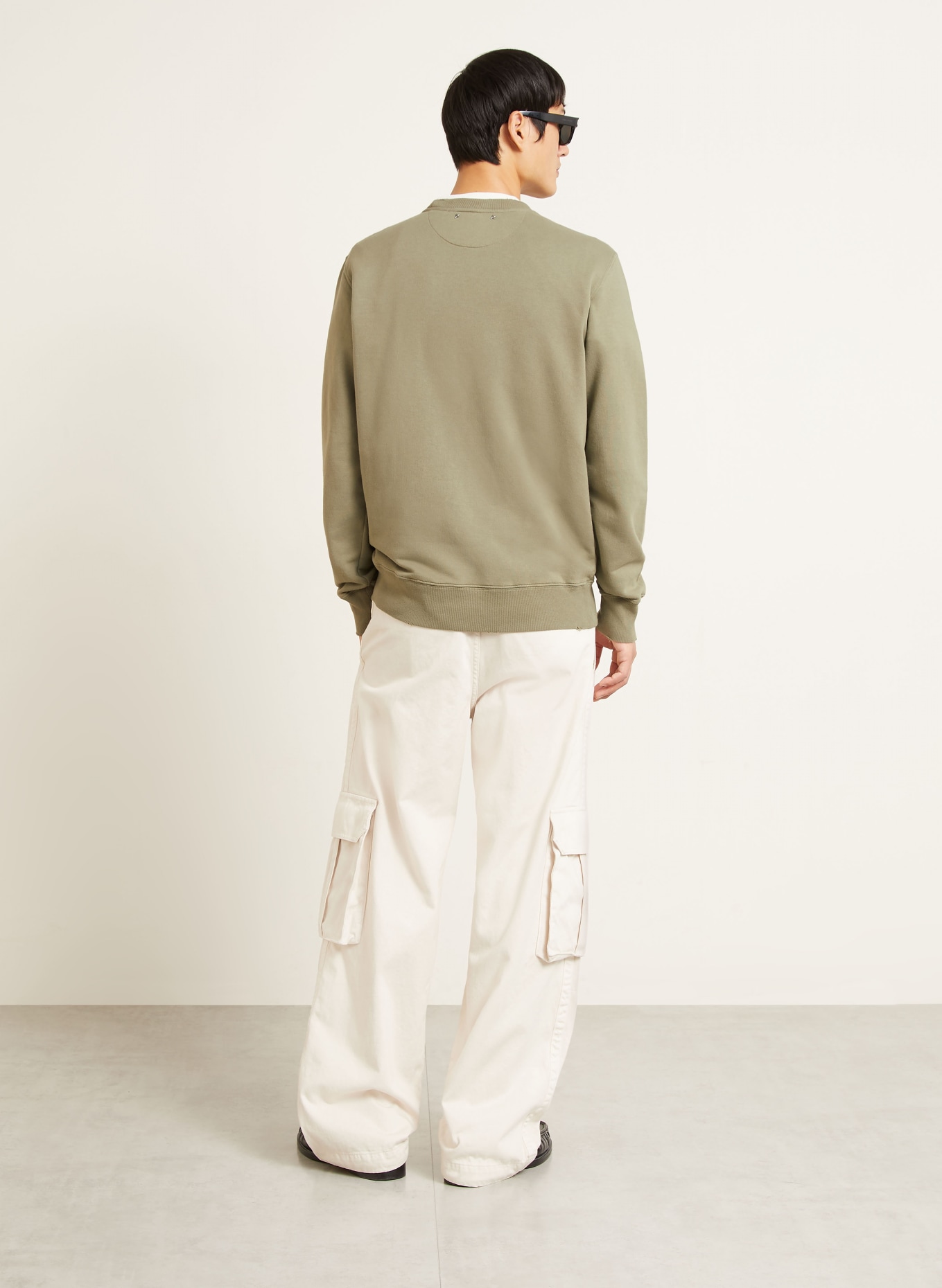 GOLDEN GOOSE Bluza ARCHIBALD: KHAKI / KREMOWY