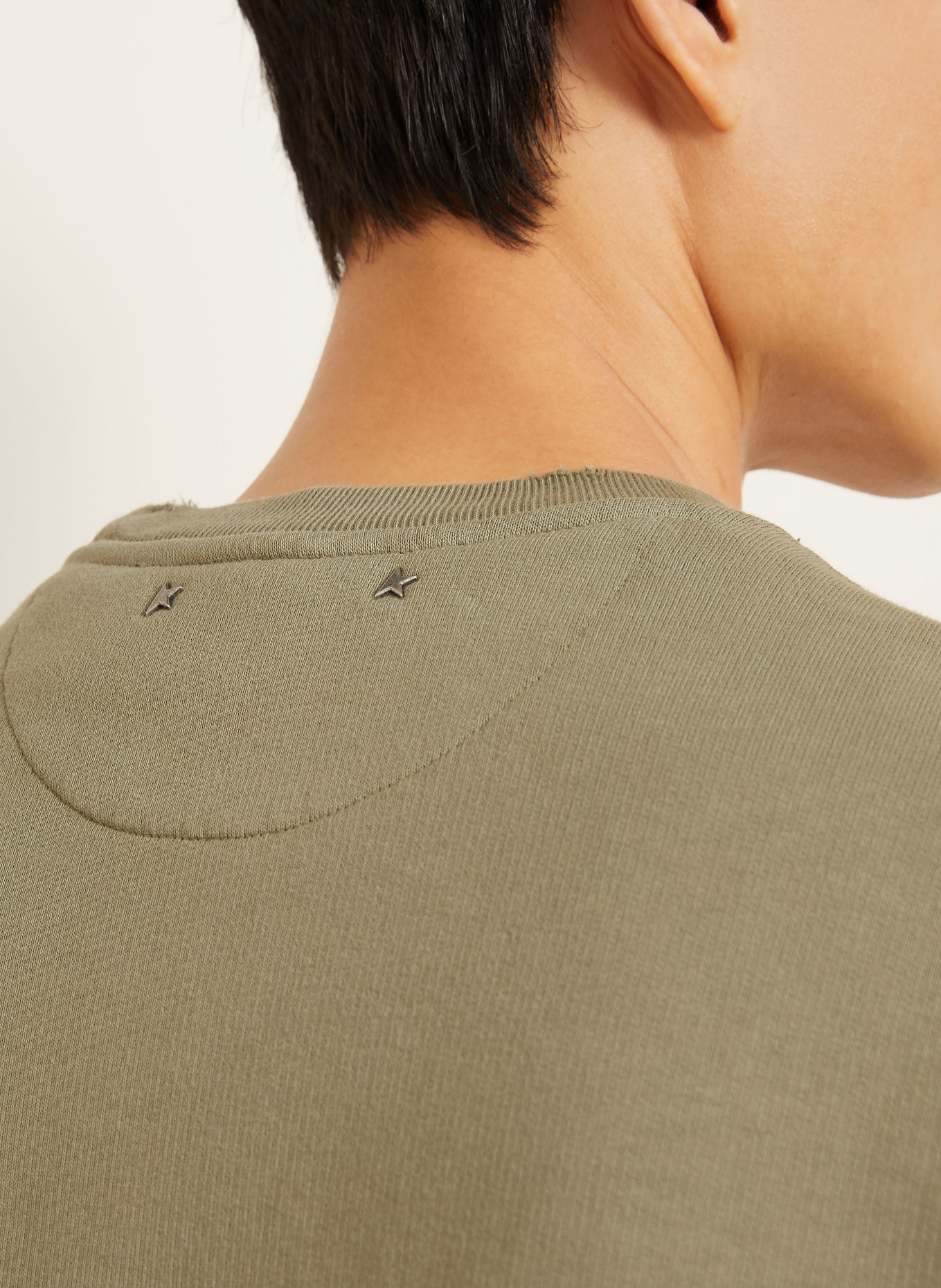 GOLDEN GOOSE Bluza ARCHIBALD: KHAKI / KREMOWY