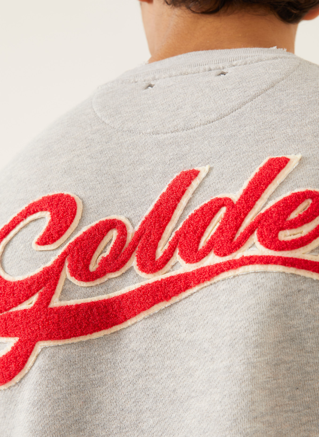 GOLDEN GOOSE Mikiny oversize JOURNEY: ŠEDÁ