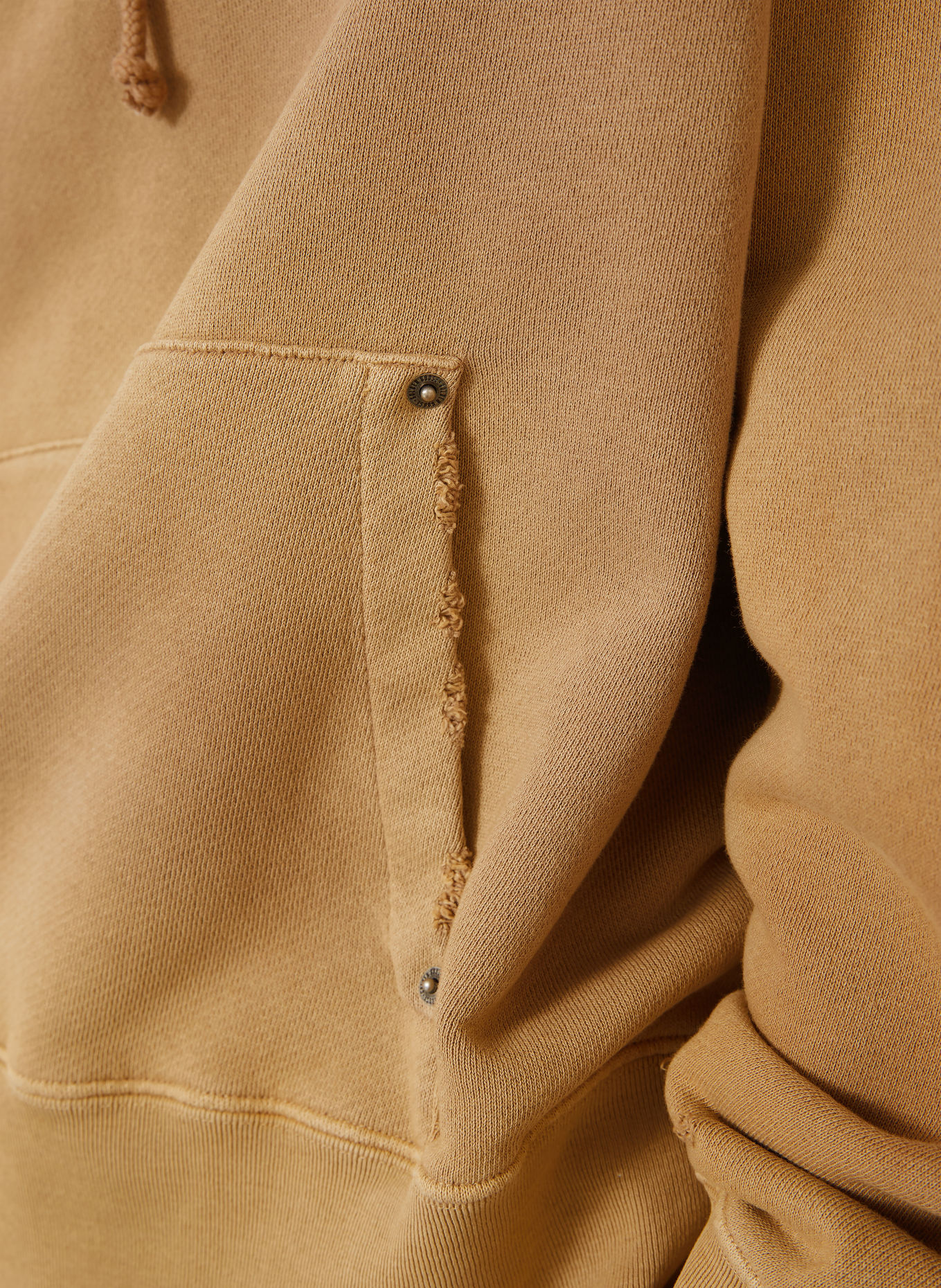 GOLDEN GOOSE Sweat à capuche JOURNEY avec rivets: BEIGE