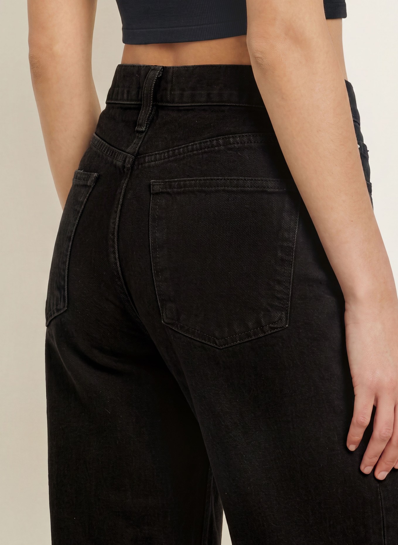 AGOLDE Jeansy typu barrel ARC CRISS CROSS: pha phase (dk lightly worn blk)