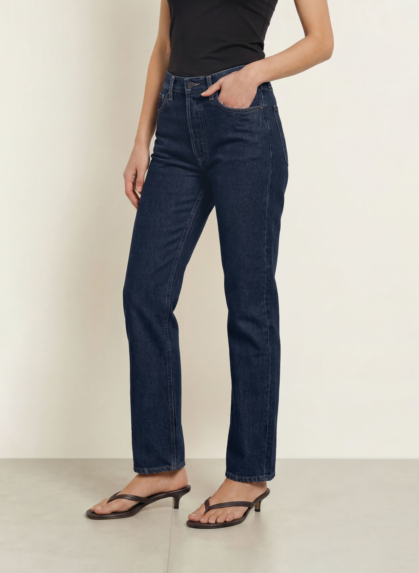 AGOLDE Straight jeans: pndlm pendulum (medium indigo)