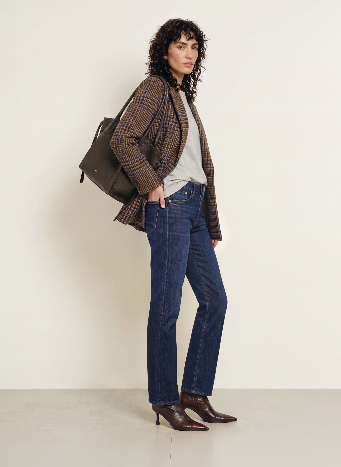 AGOLDE Straight jeans LANA: covl covell (dk marbled ind)