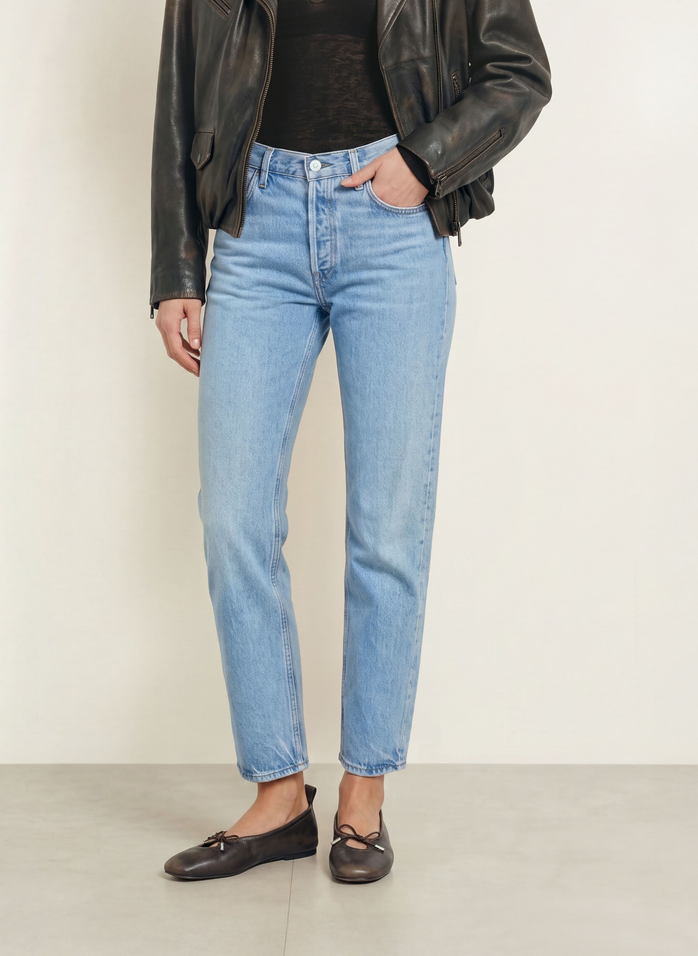 AGOLDE Straight Jeans ROMNEY: sram stream (lt vint wshd ind)