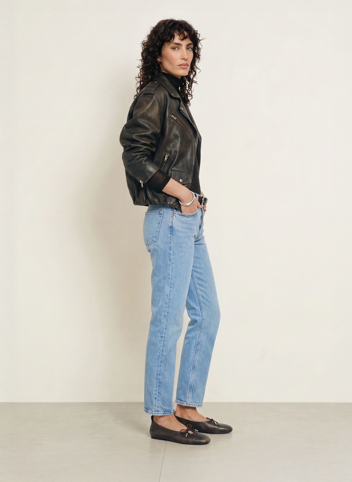 AGOLDE Straight Jeans ROMNEY: sram stream (lt vint wshd ind)