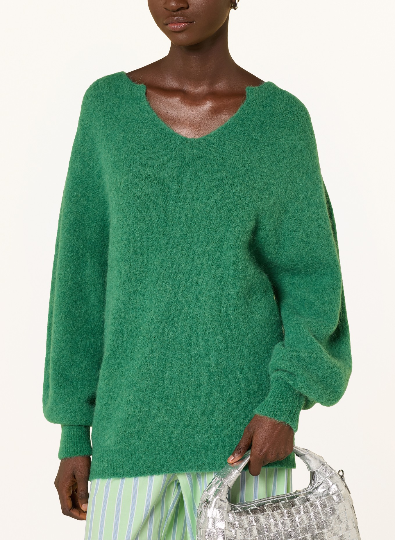 miss goodlife Pullover mit Alpaka: GRÜN
