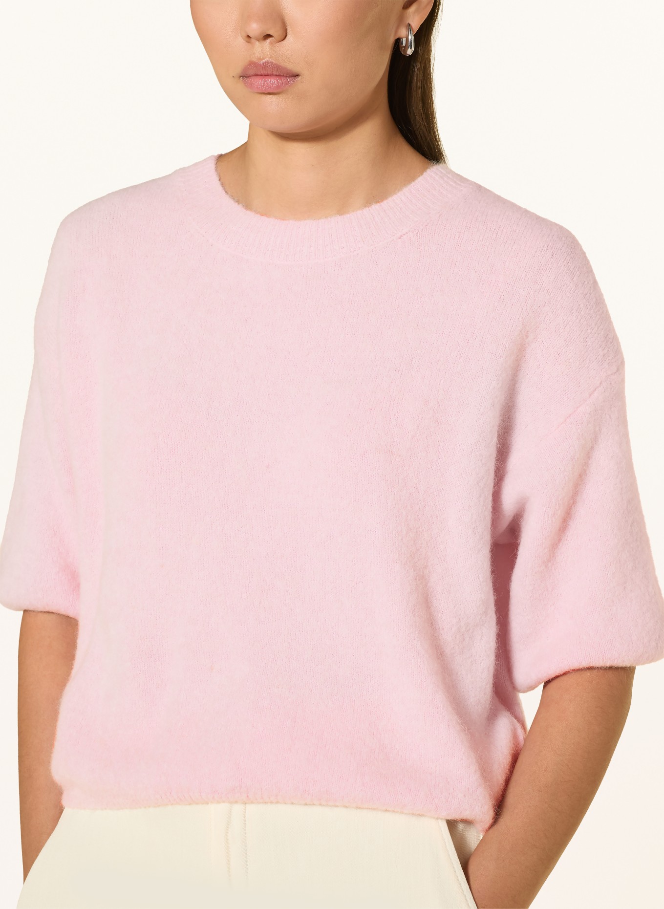 miss goodlife Strickshirt mit Alpaka: HELLROSA