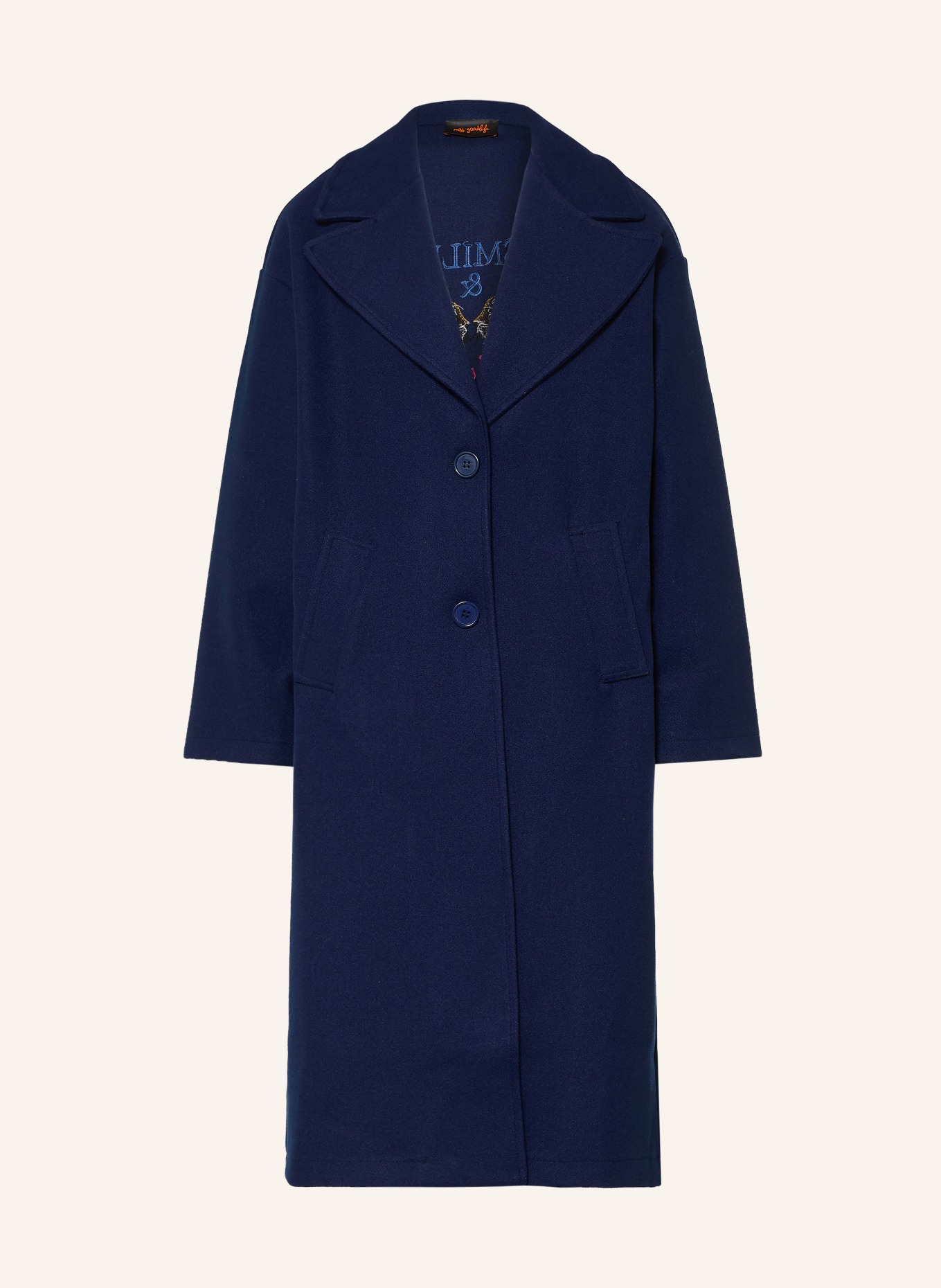 miss goodlife Coat: DARK BLUE / PINK