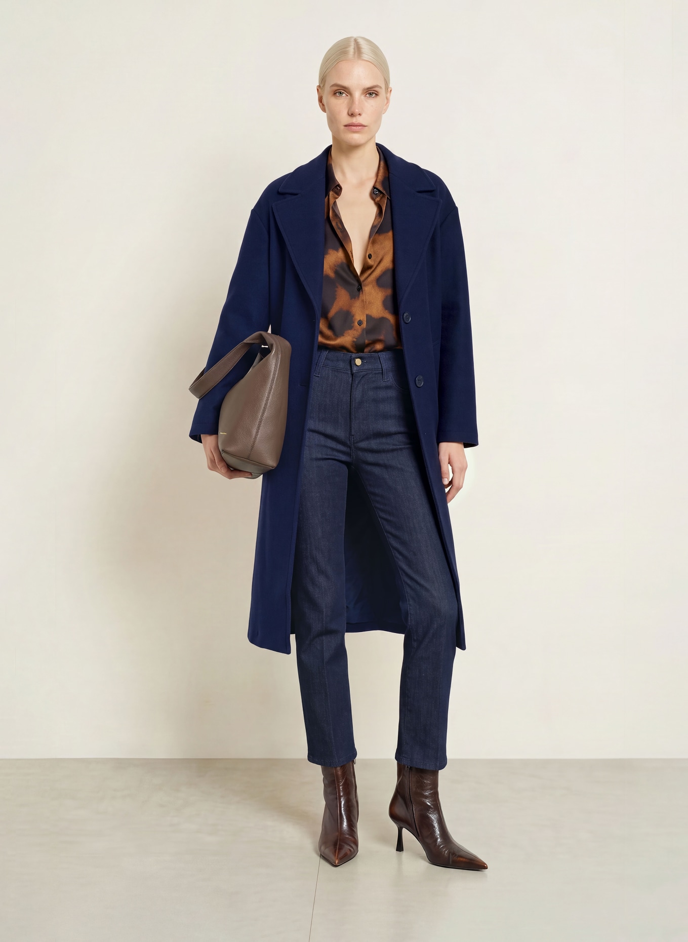 miss goodlife Coat: DARK BLUE / PINK